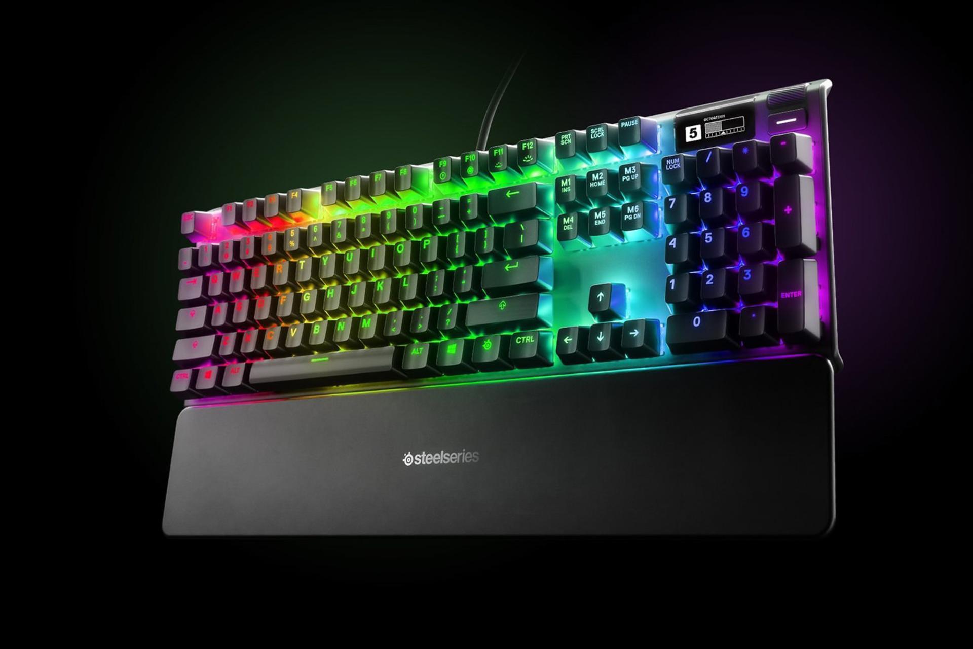 نمای سمت راست کیبورد گیمینگ SteelSeries APEX PRO