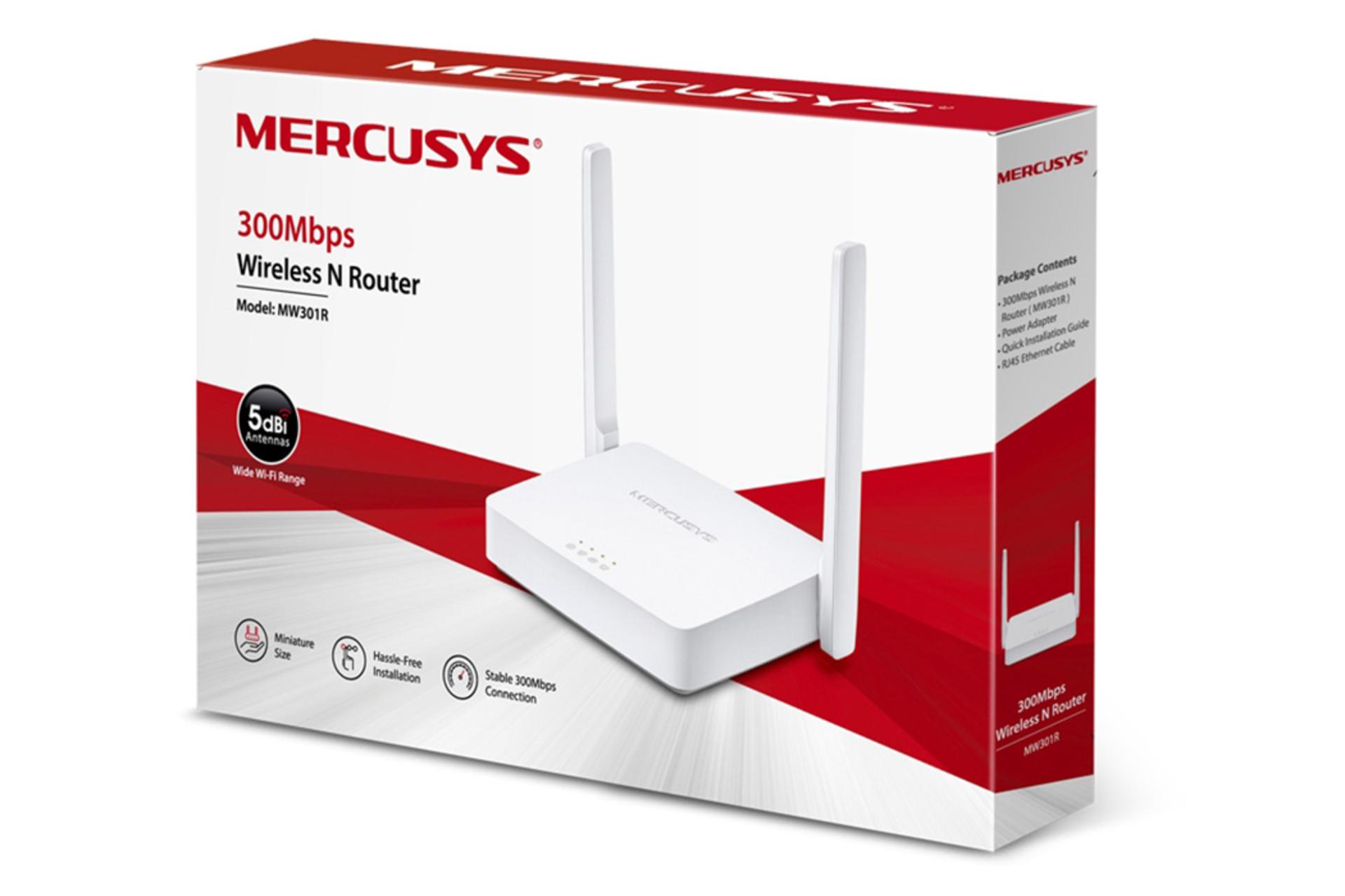 بسته‌بندی روتر مرکوسیس MERCUSYS MW301R