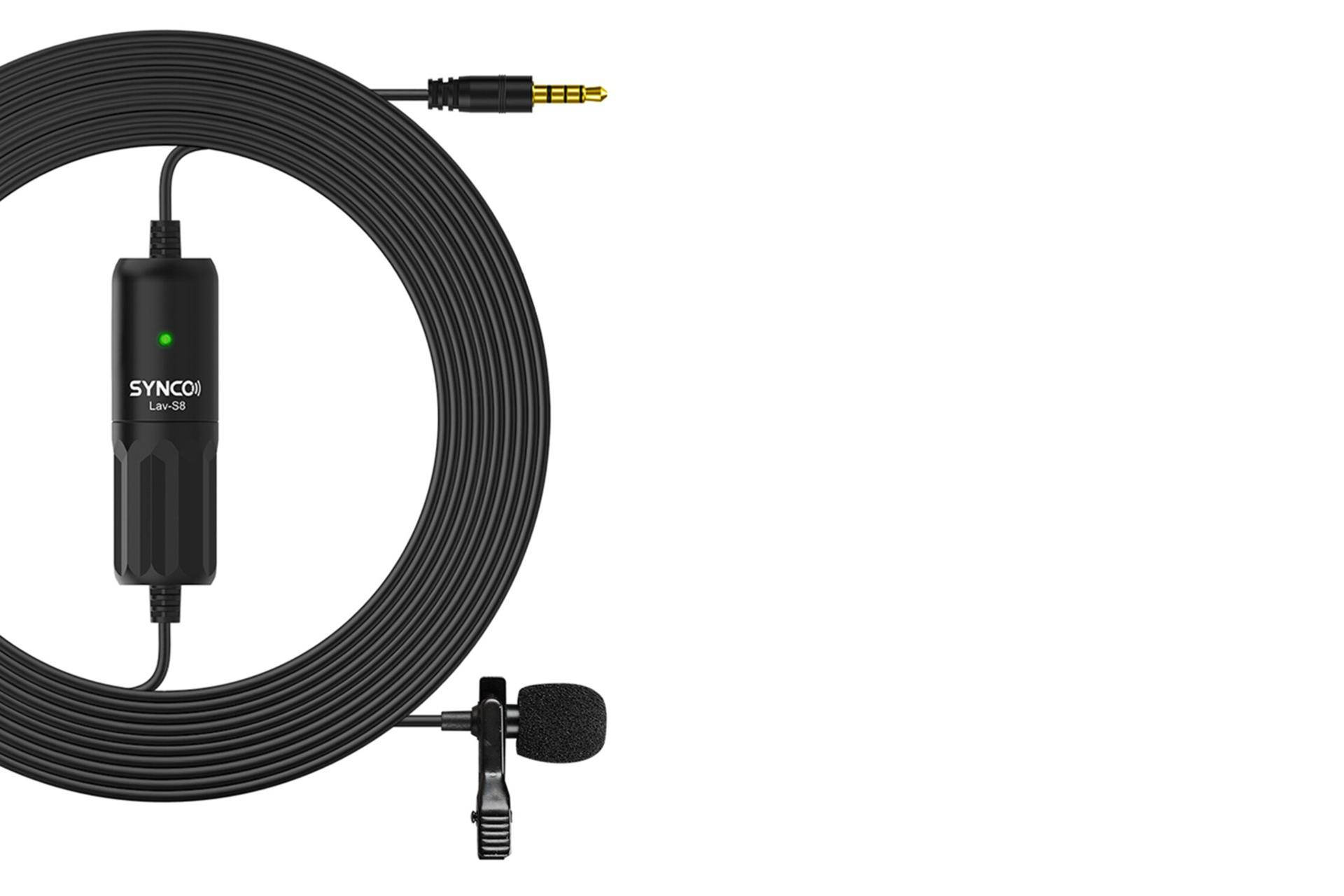 طول کابل میکروفون سینکو SYNCO Lav-S8
