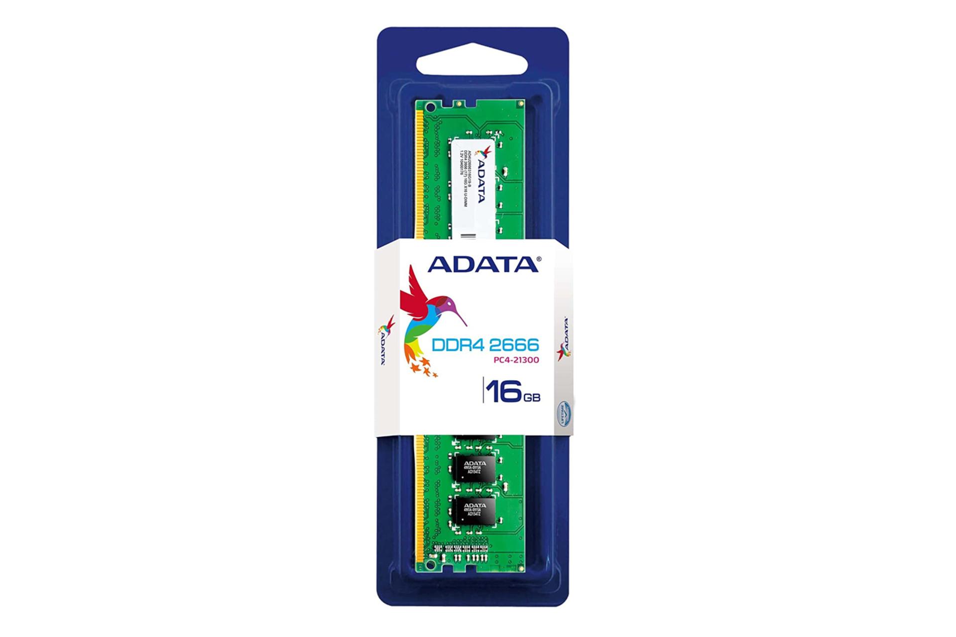 جعبه رم ای دیتا Premier ظرفیت 16 گیگابایت از نوع DDR4-2666
