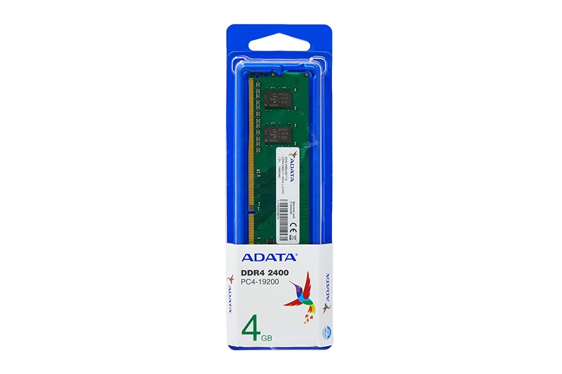 جعبه رم ای دیتا Premier ظرفیت 4 گیگابایت از نوع DDR4-2400