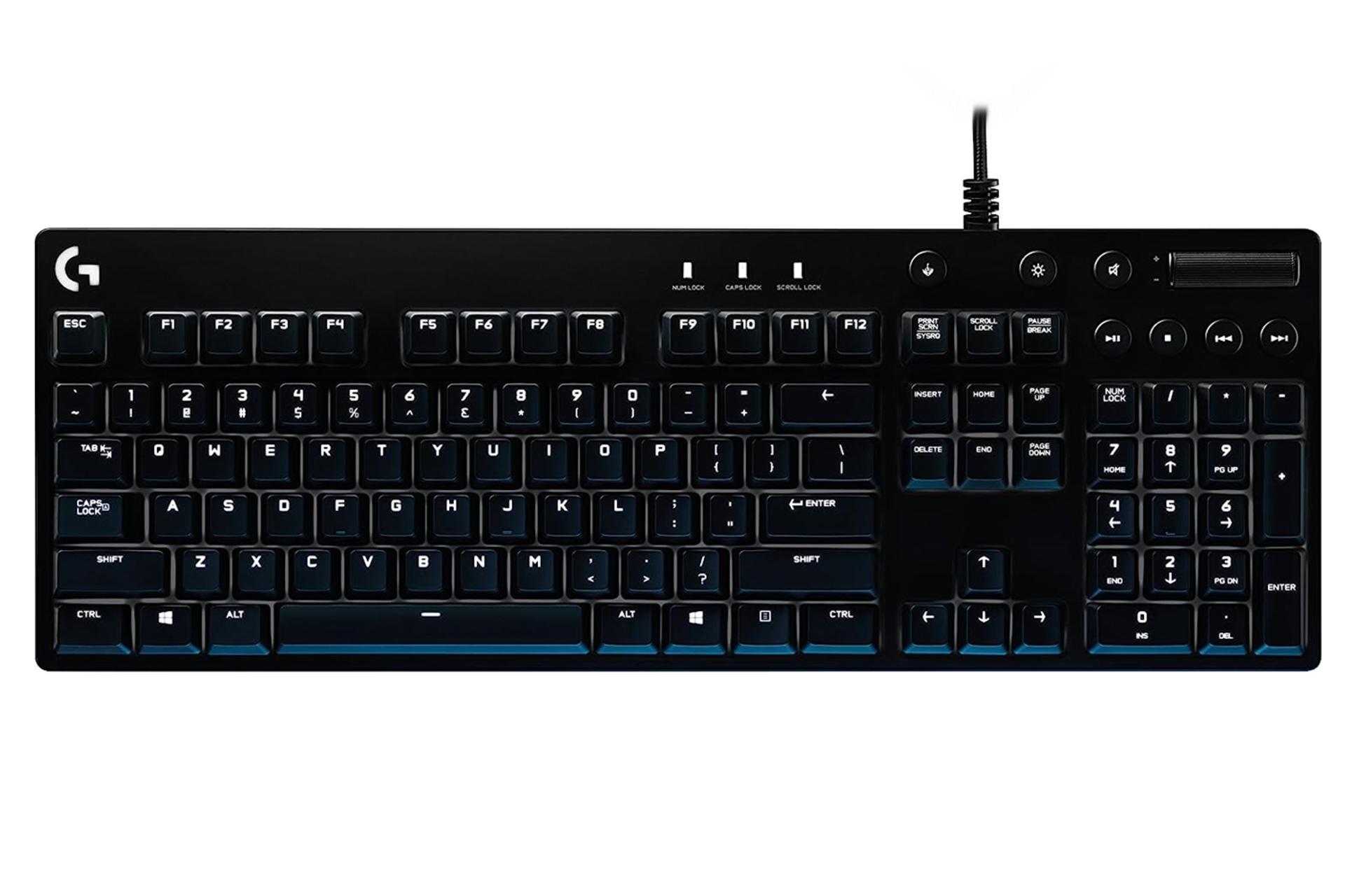 کیبورد لاجیتک G610 Orion نمای بالا