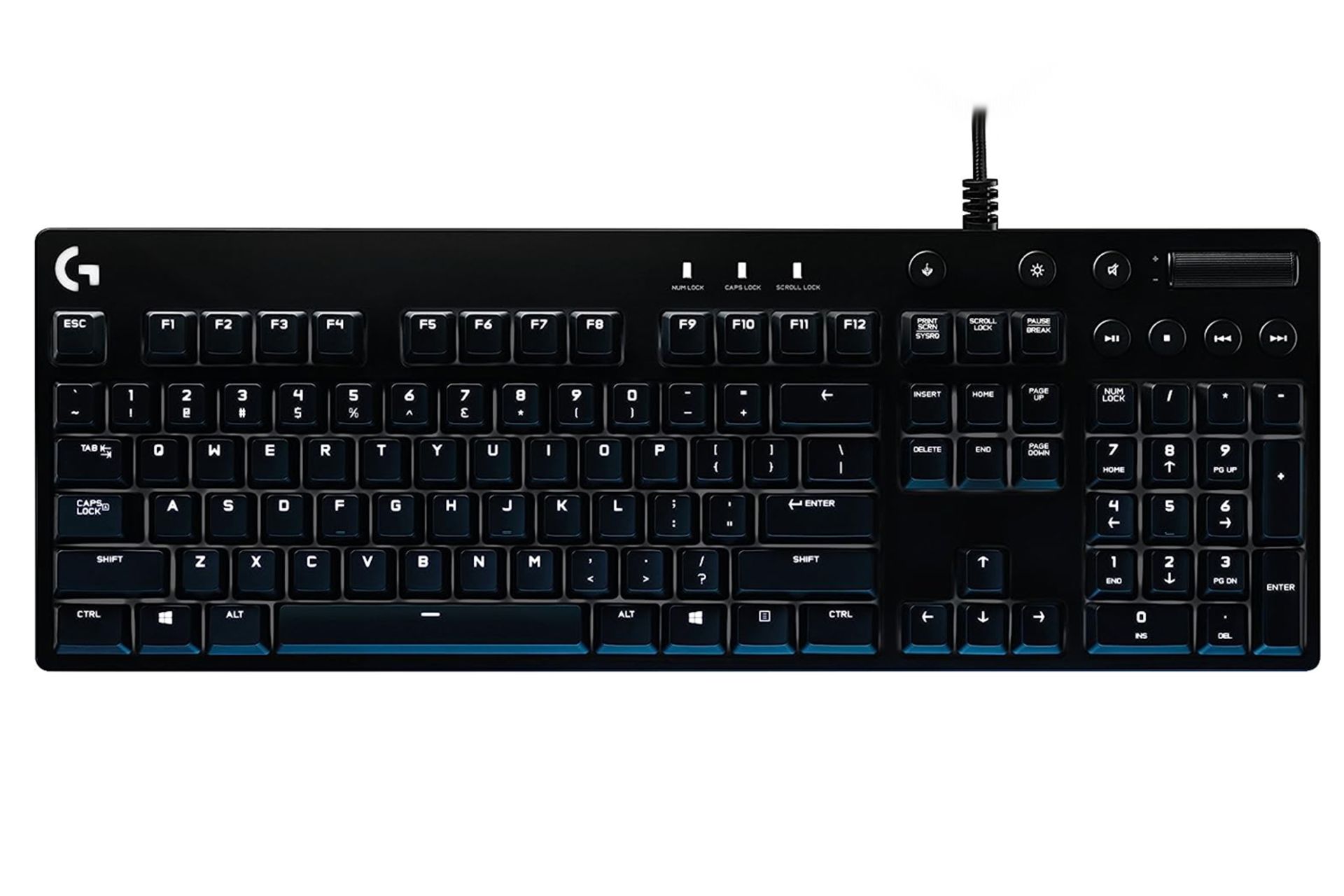 کیبورد لاجیتک G610 Orion نمای بالا