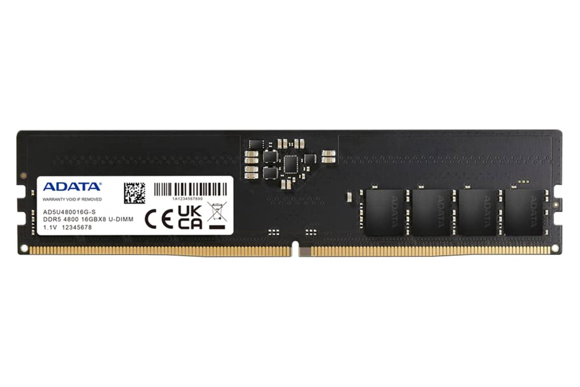 مرجع متخصصين ايران رم اي ديتا Premier ظرفيت 16 گيگابايت از نوع DDR5-4800