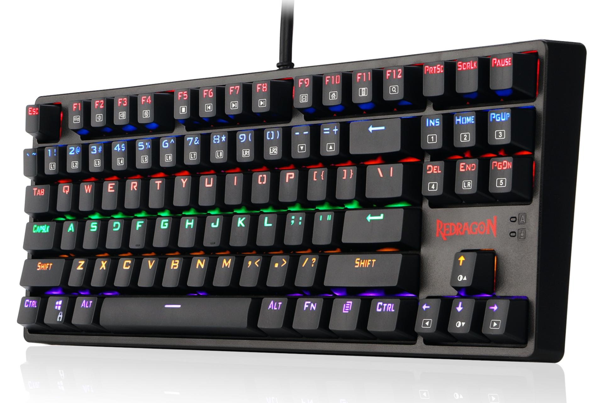 نمای جانبی راست کیبورد ردراگون Redragon K576R DAKSA