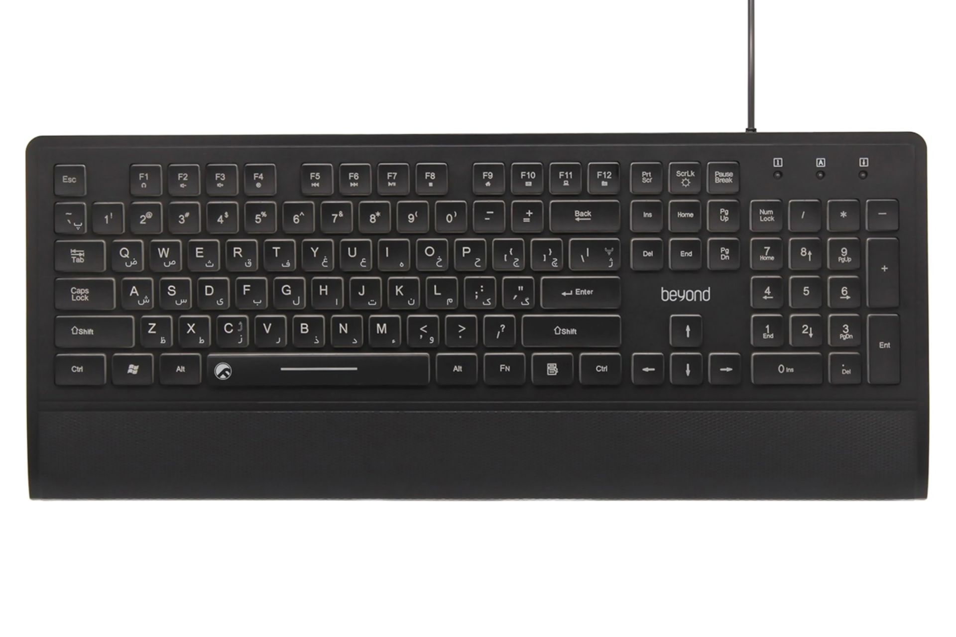 نمای روبرو کیبورد بیاند Beyond BK-7200