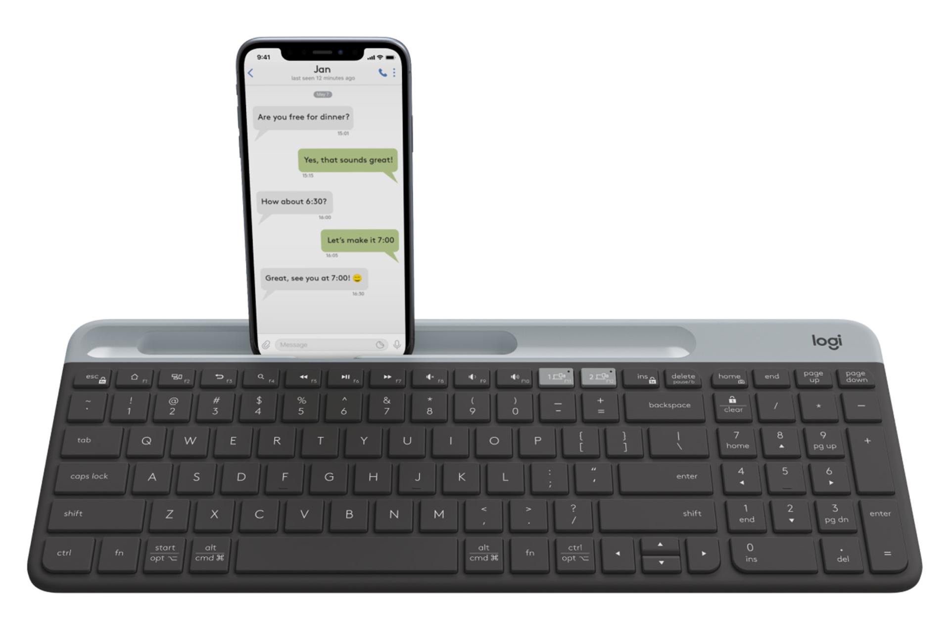 کیبورد لاجیتک K580 SLIM مشکی