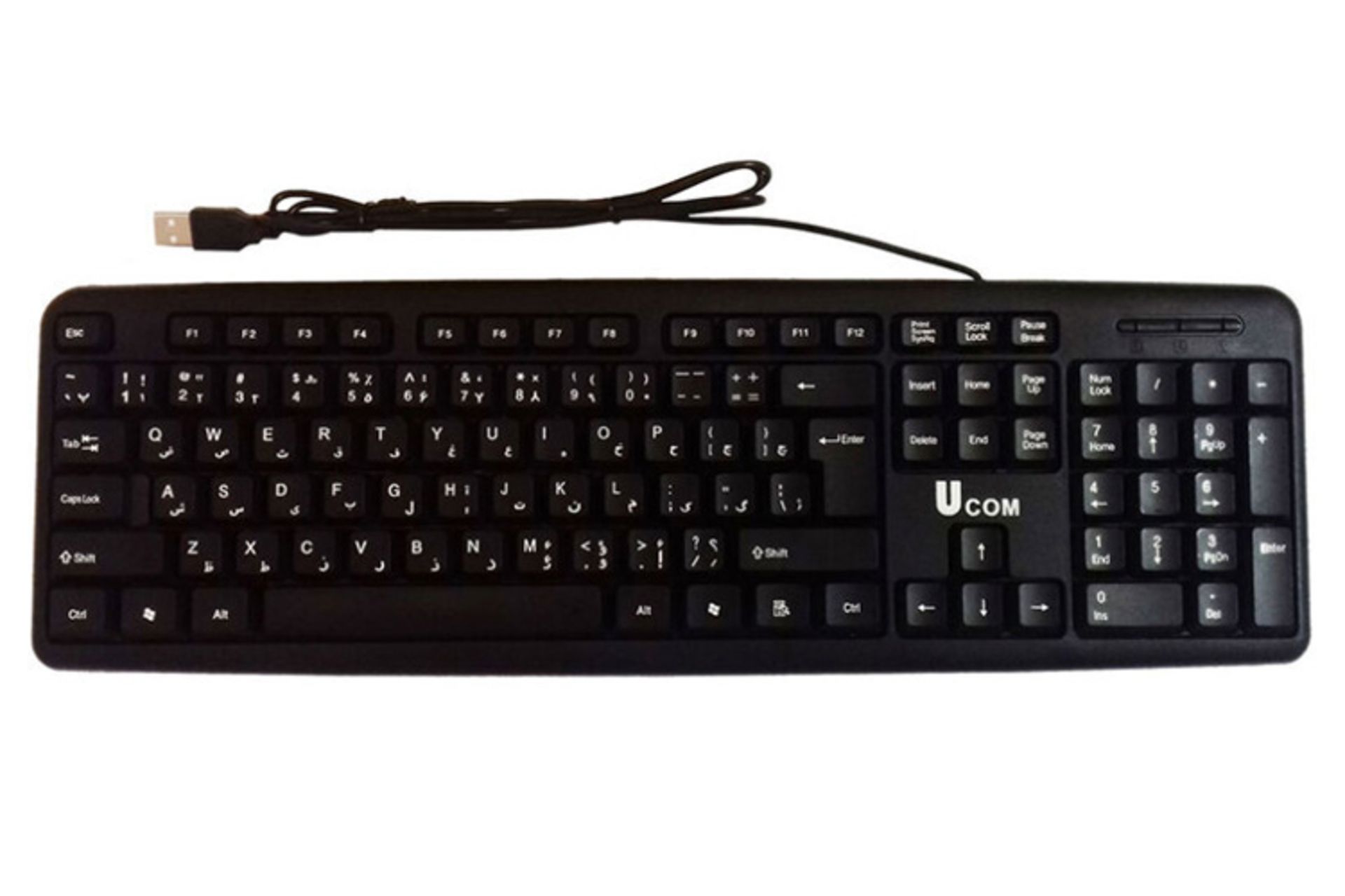 نمای روبرو کیبورد یوکام KB2807