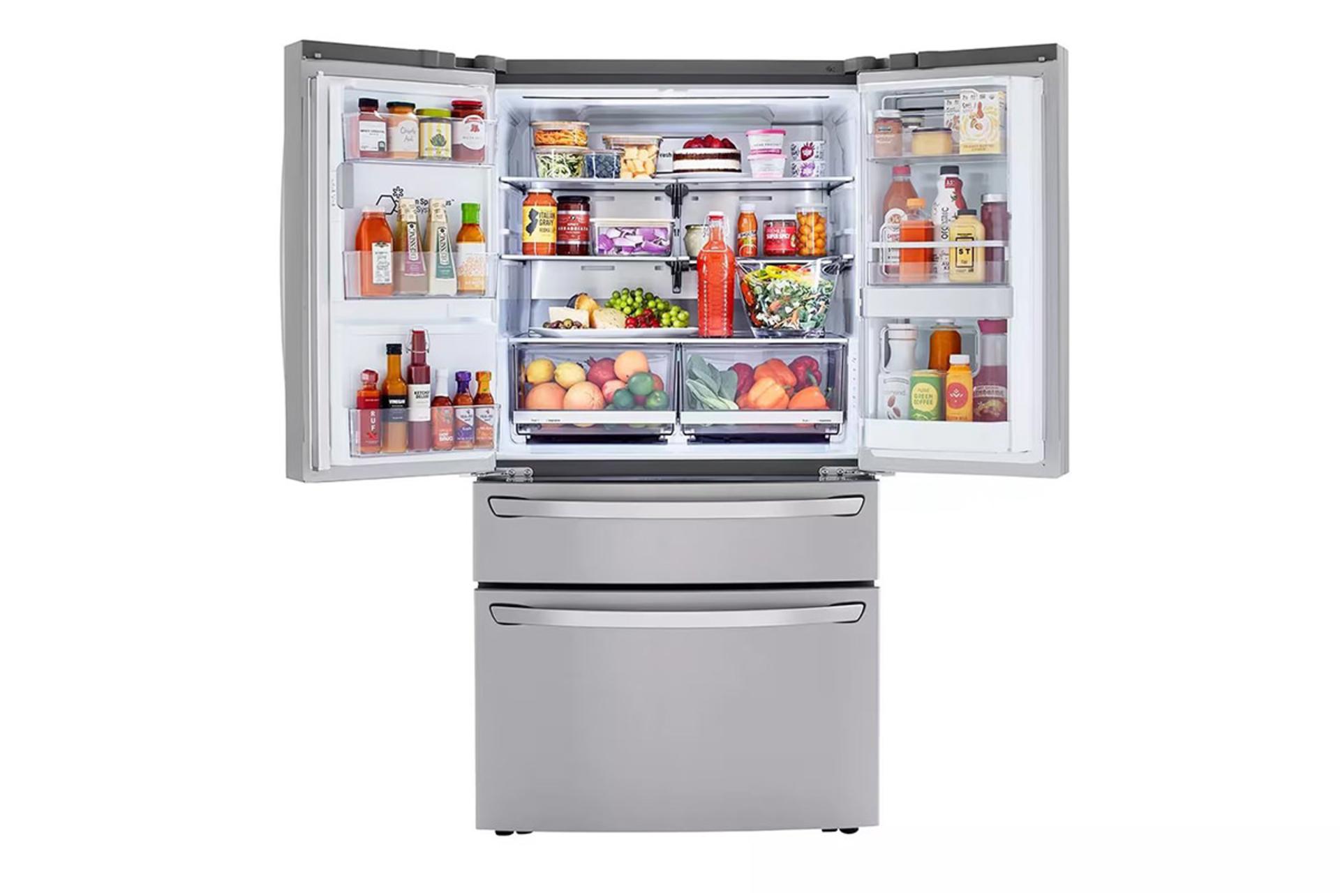 یخچال فریزر ال جی LG LRMVC2306 فضای داخل