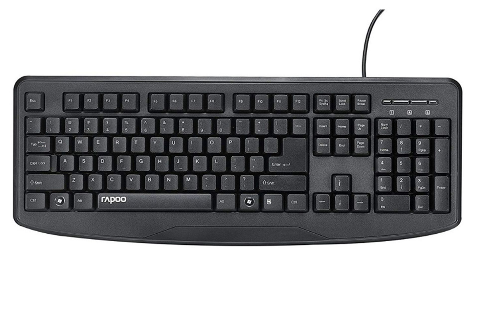 نمای جلو کیبورد Rapoo NK2500