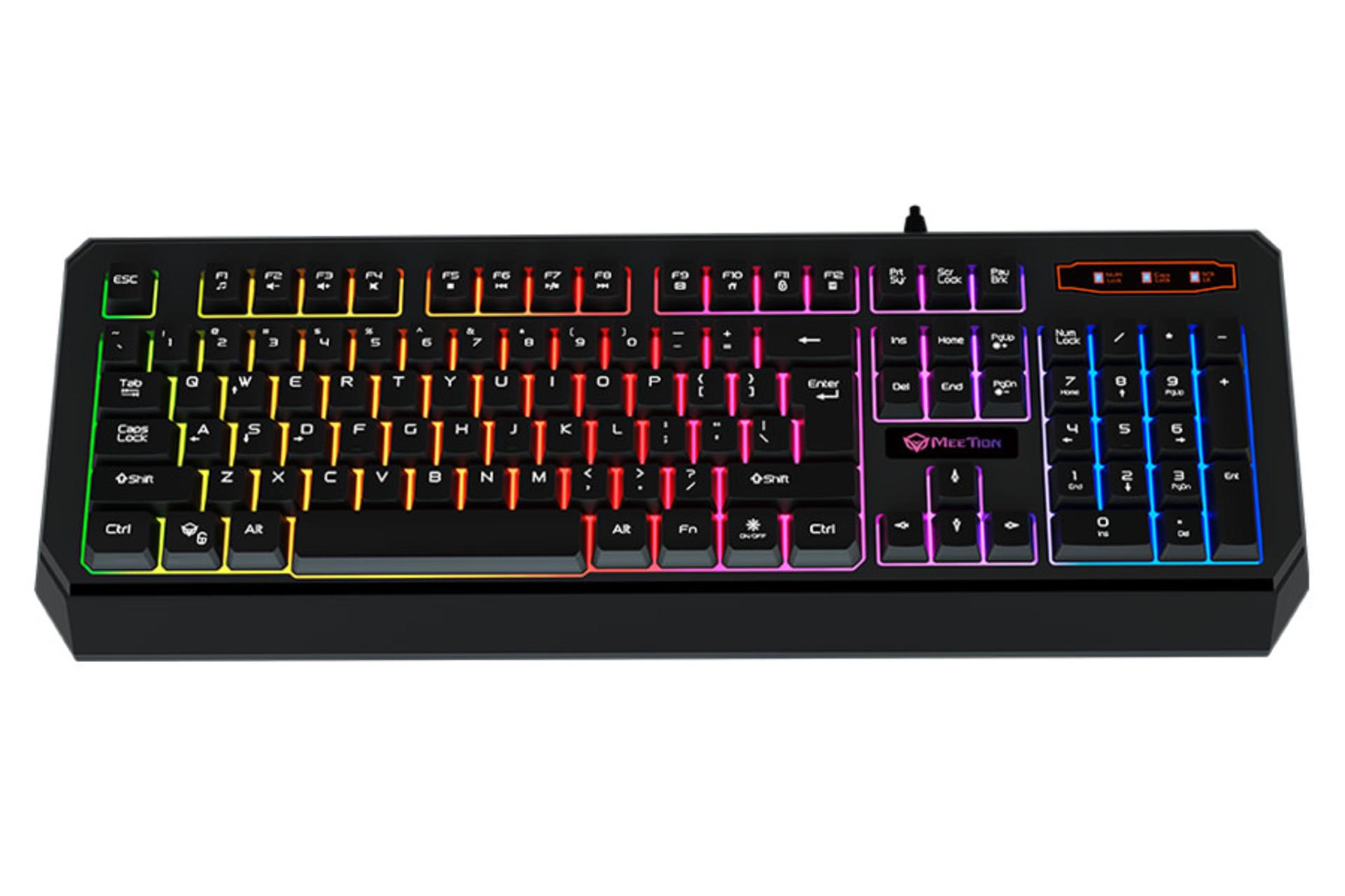 نمای پایین کیبورد میشن K9320