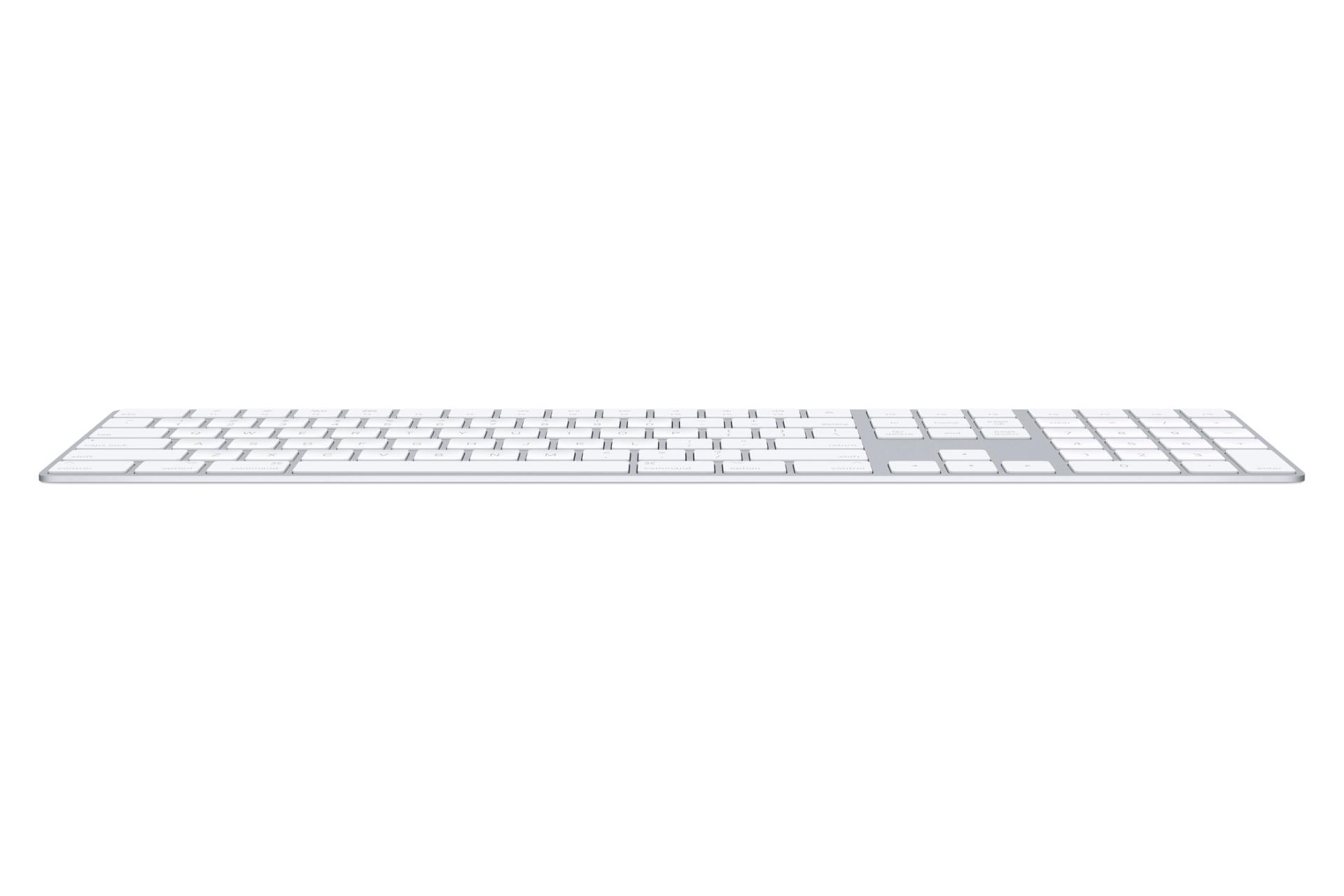 نمای جانبی اپل مجیک کیبورد 2 با صفحه کلید عددی / Apple Magic Keyboard 2 with Numeric Keypad