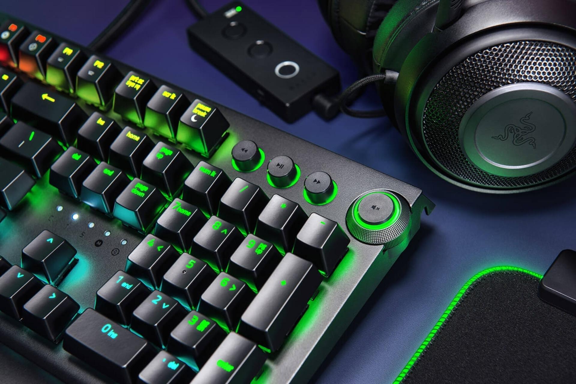 کلیدهای مدیا کیبورد Razer BlackWidow Elite