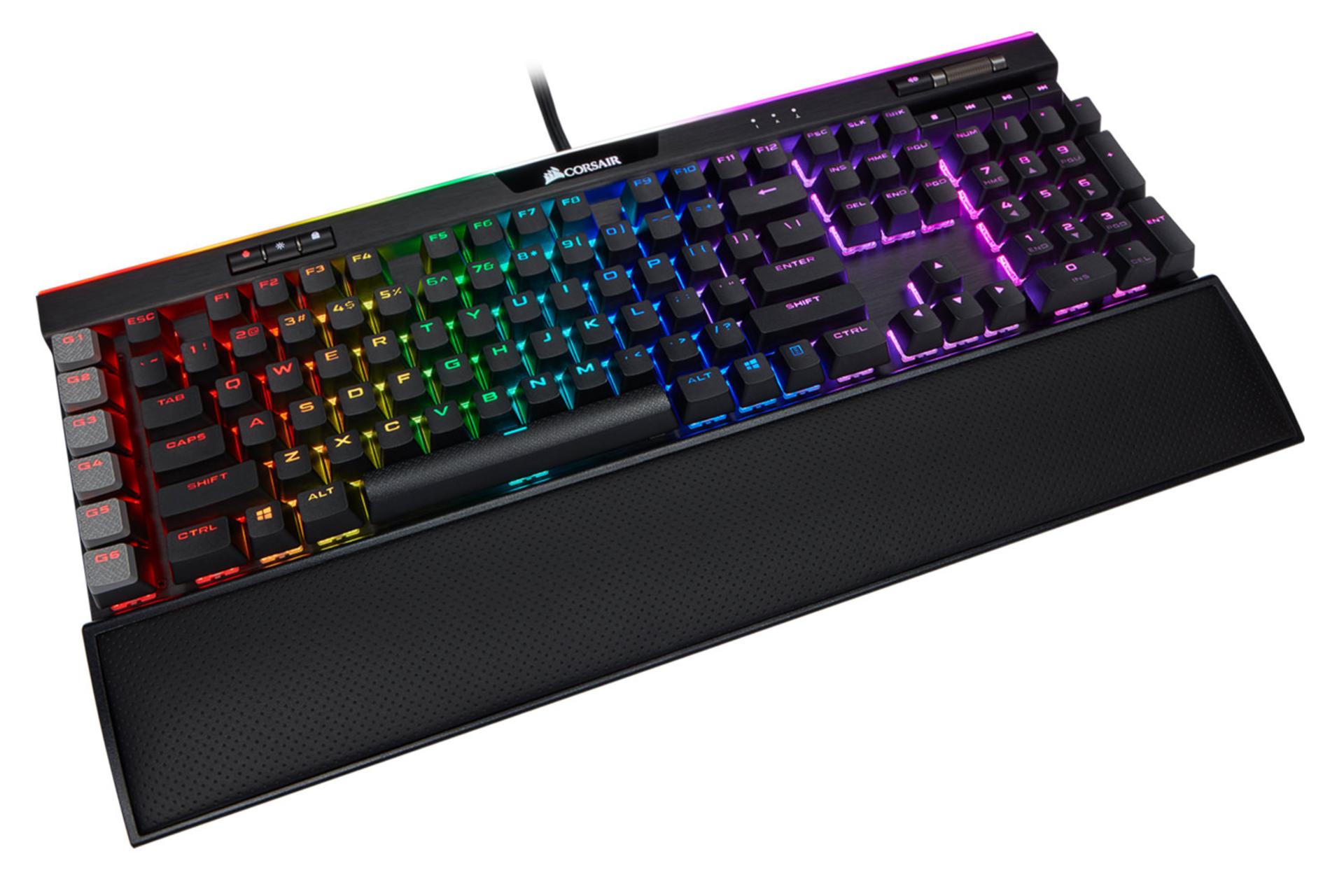 نمای بالا کیبورد کورسیر K95 RGB PLATINUM