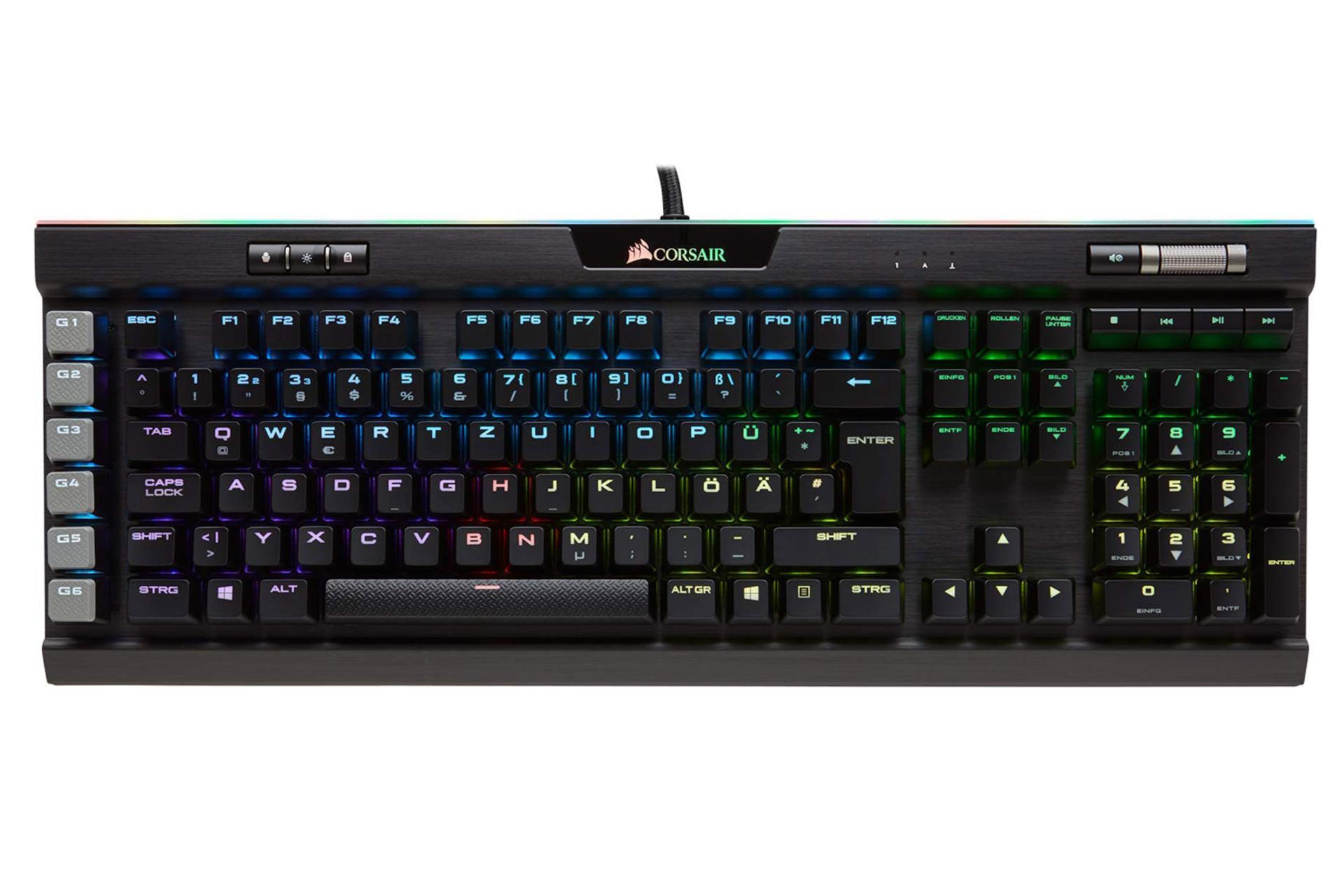 کیبورد کورسیر K95 RGB PLATINUM بدون استراحتگاه مچ