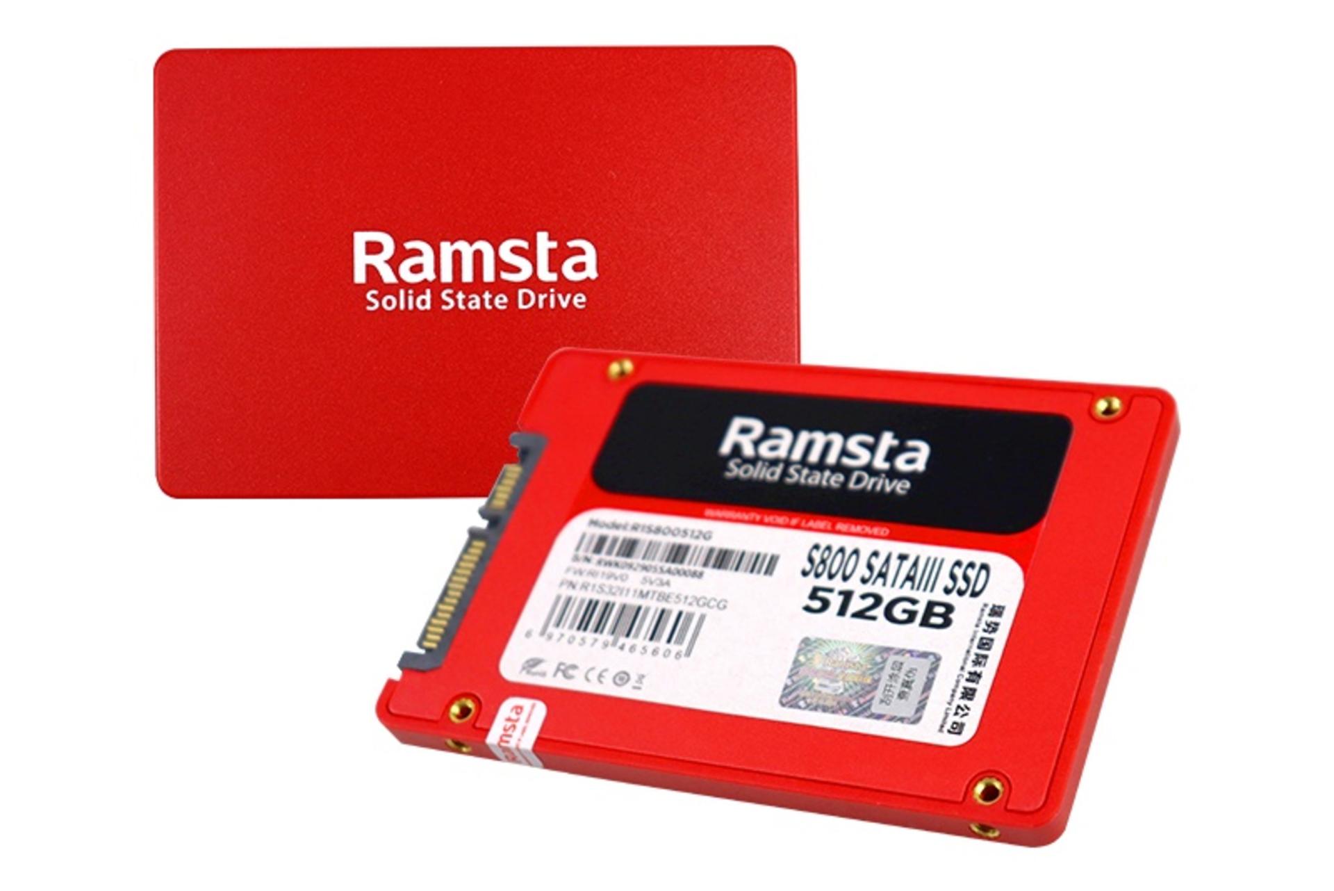 SSD رامستا S800 SATA 2.5 Inch ظرفیت 512 گیگابایت