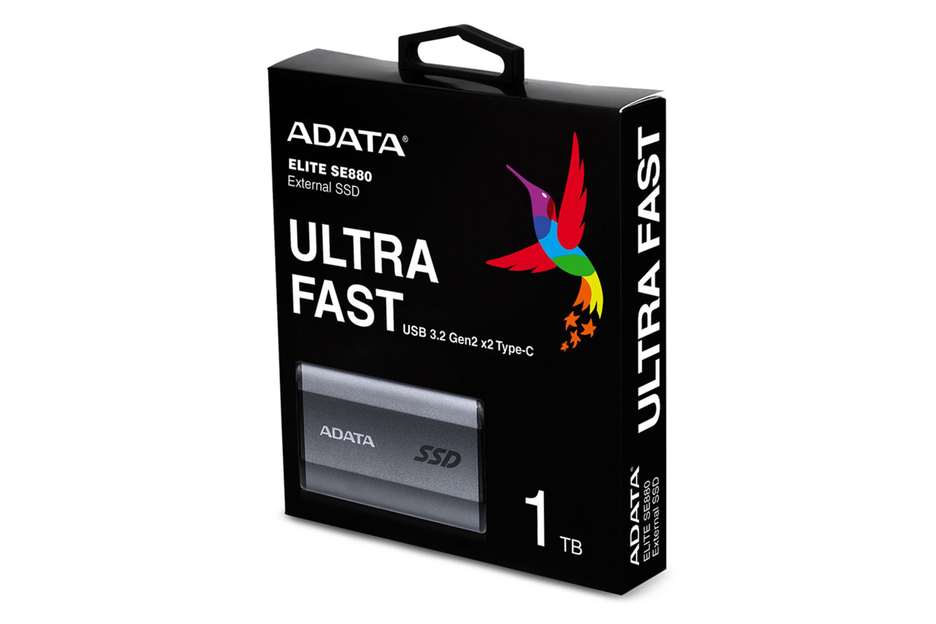 جعبه SSD ای دیتا Elite SE880 USB 3.2 Gen 2x2 ظرفیت 1 ترابایت