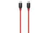 کابل شارژ USB انکر Type-C به Type-C مدل +A8187 PowerLine با طول 0.9 متر قرمز
