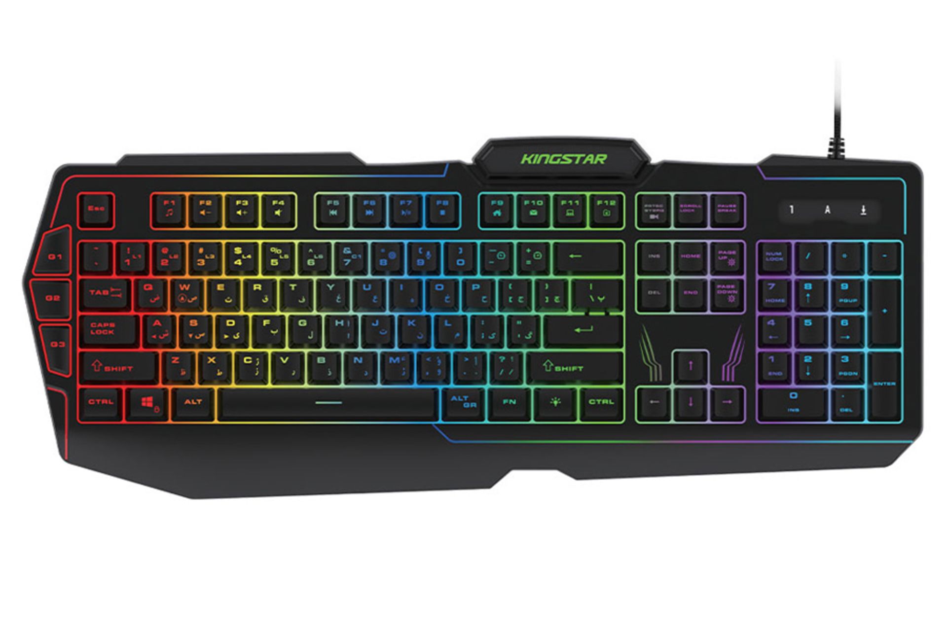 نمای روبرو کیبورد کینگ استار KB172G