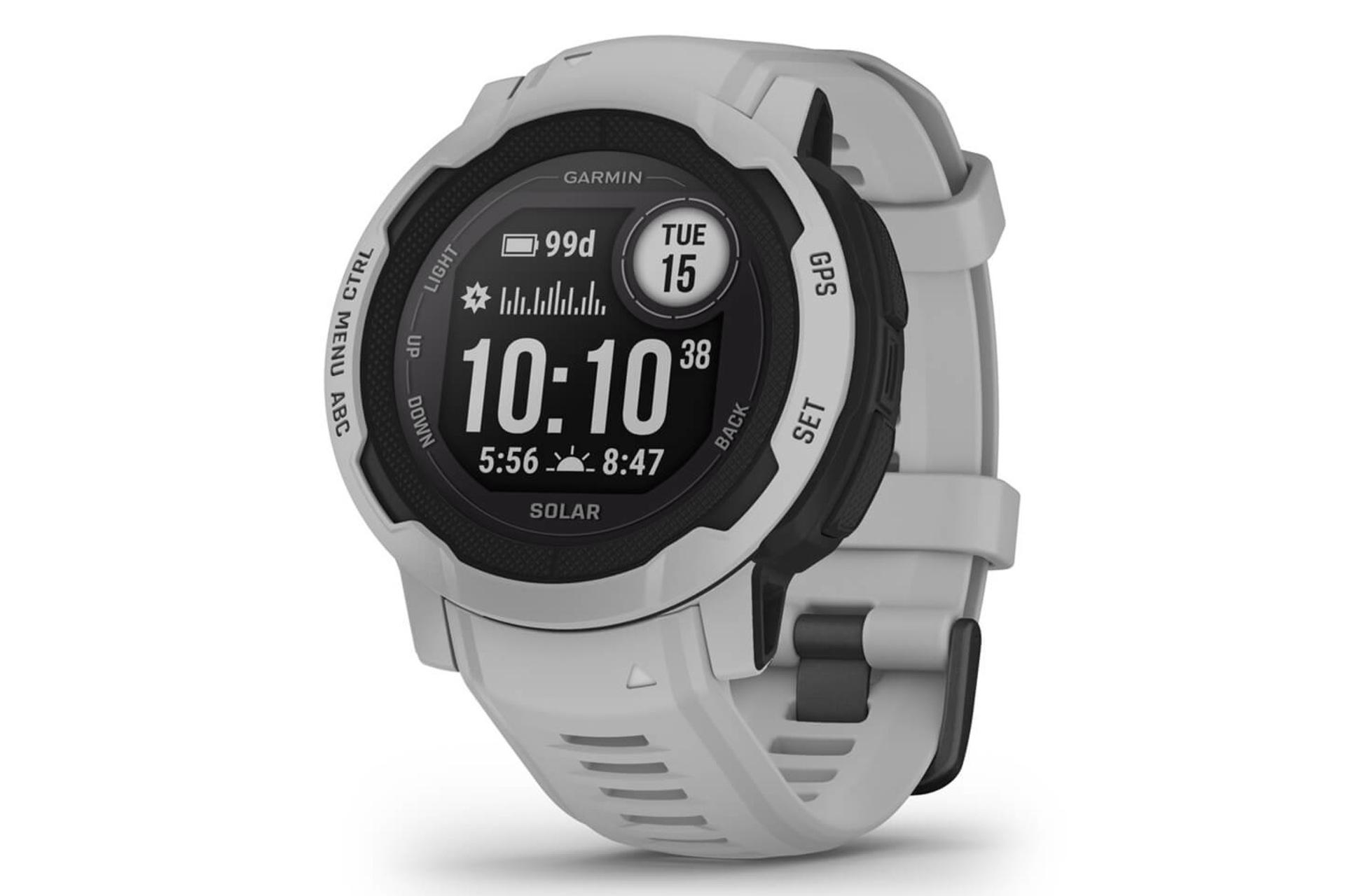 ساعت هوشمند گارمین Garmin Instinct 2 Solar 45mm مدل 45 میلی‌متری خاکستری