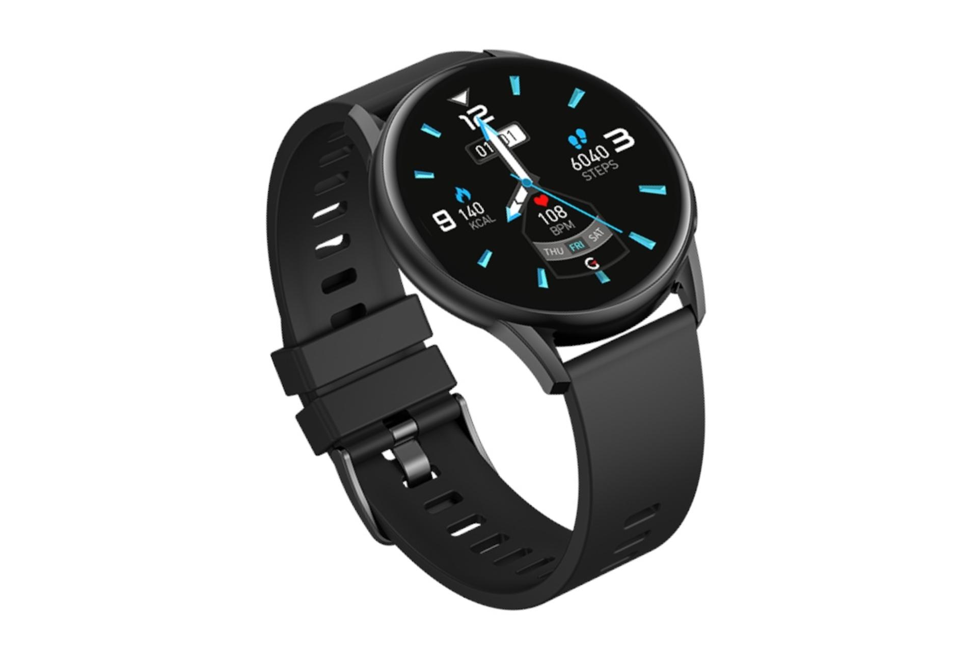 نمای چپ اسمارت واچ کیسلکت Kieslect Smart Watch K10 مشکی