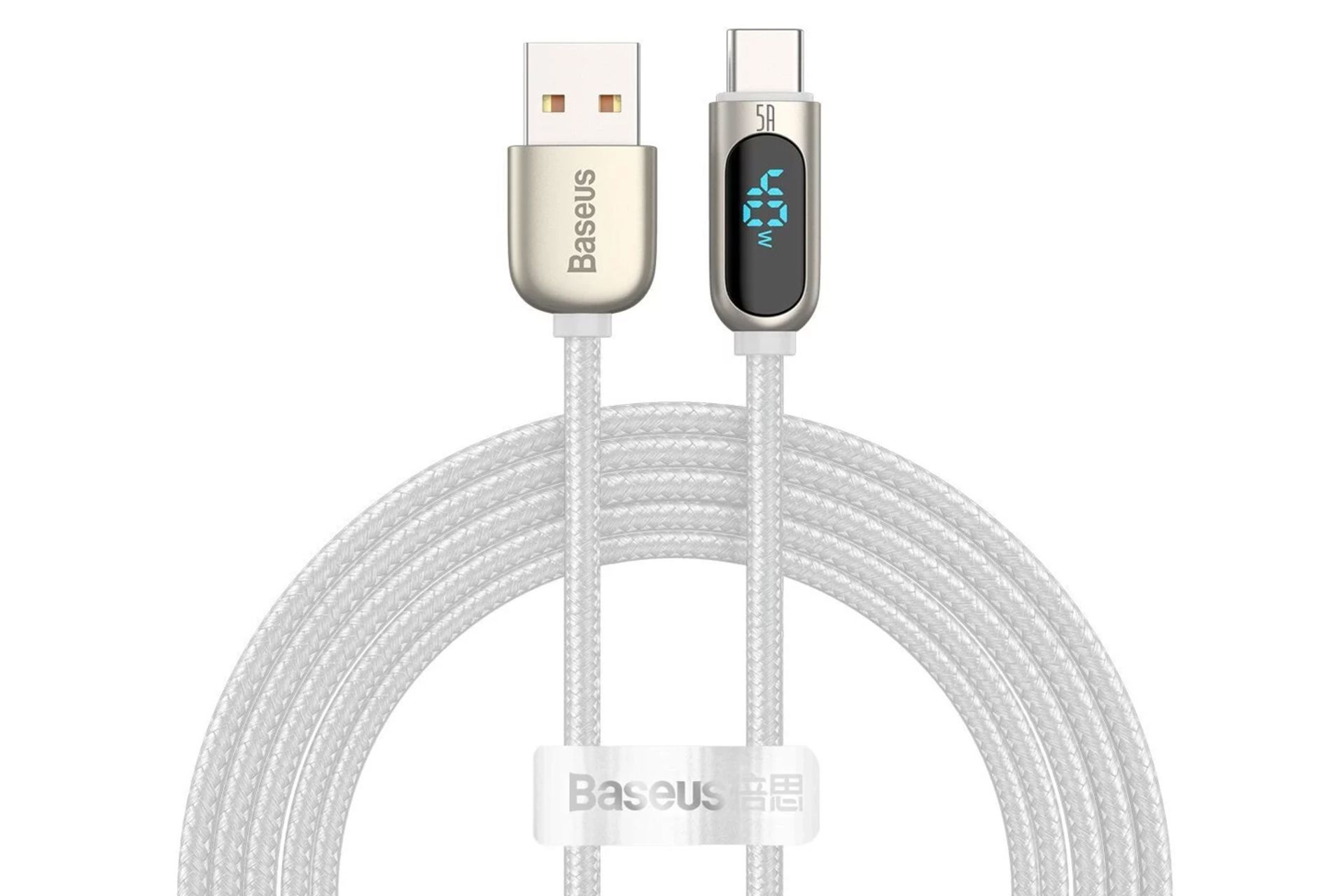 کابل شارژ USB باسئوس USB به Type-C مدل Display Fast Charging 40w با طول 2 متر