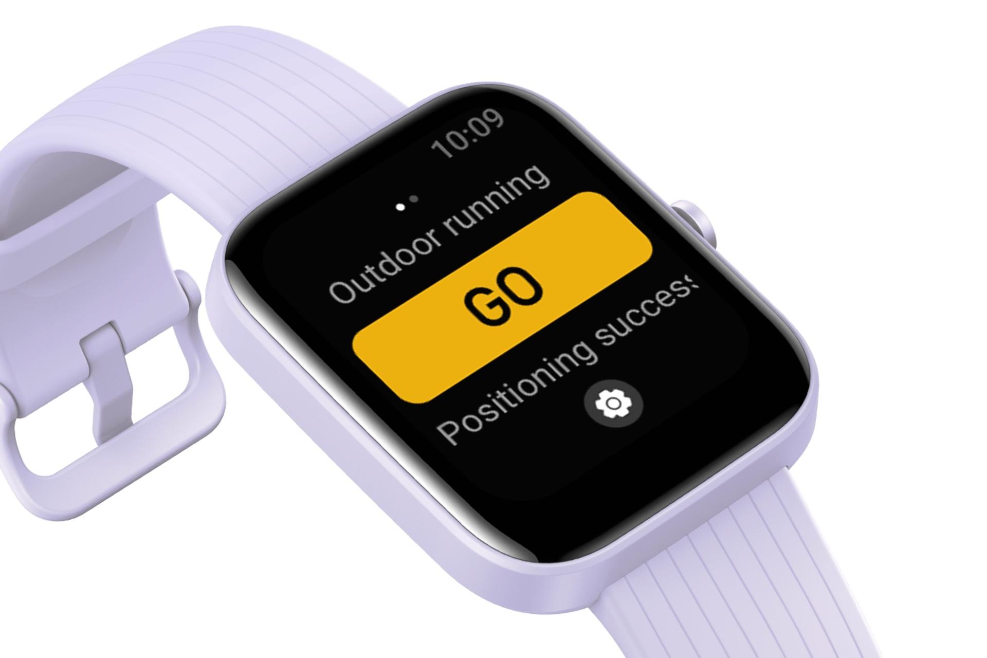 نمای چپ اسمارت واچ امیزفیت Amazfit Bip 3 آبی