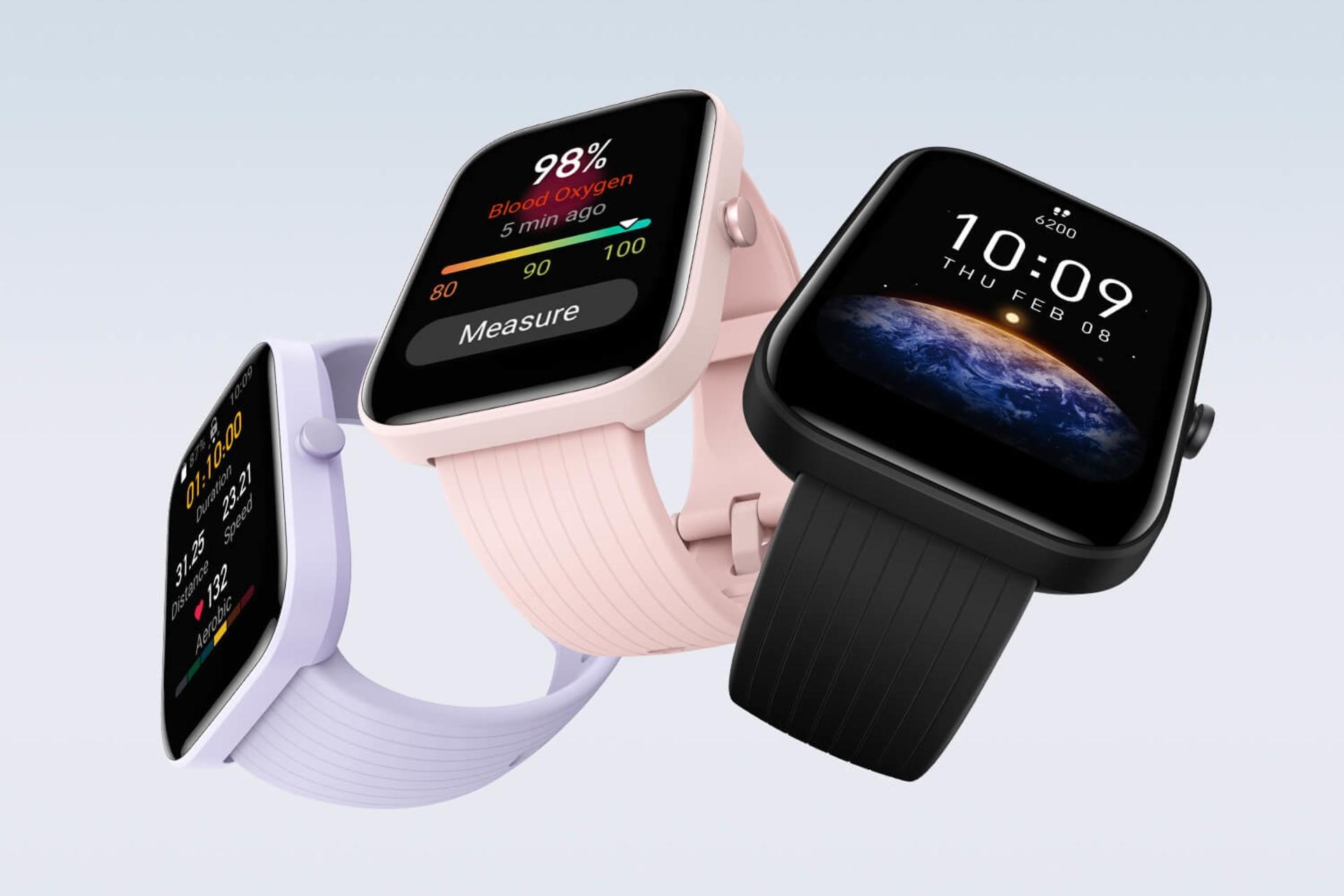 رنگ های مختلف اسمارت واچ امیزفیت Amazfit Bip 3