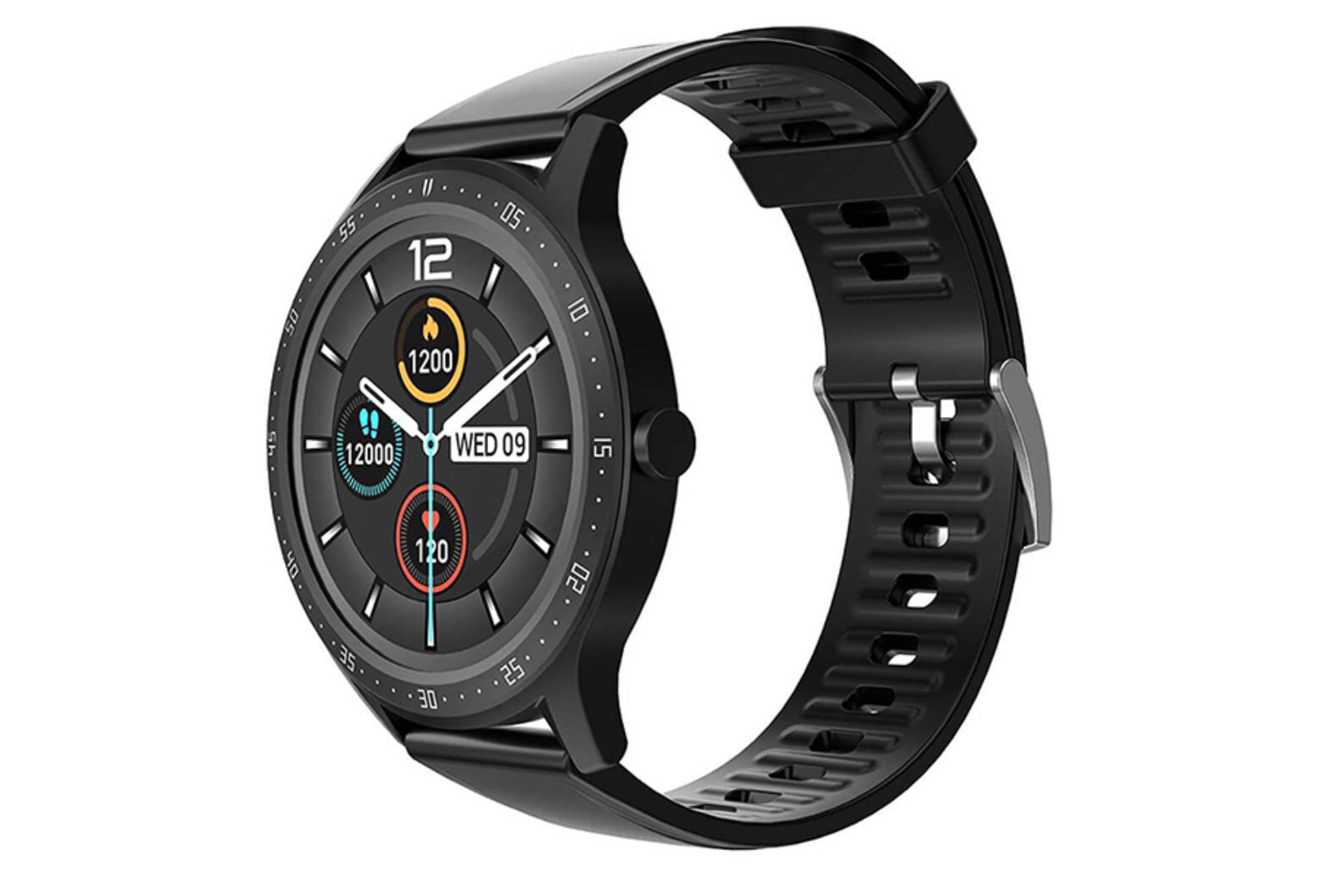 نمای نیمرخ راست ساعت هوشمند پرودو ورتکس رنگ مشکی