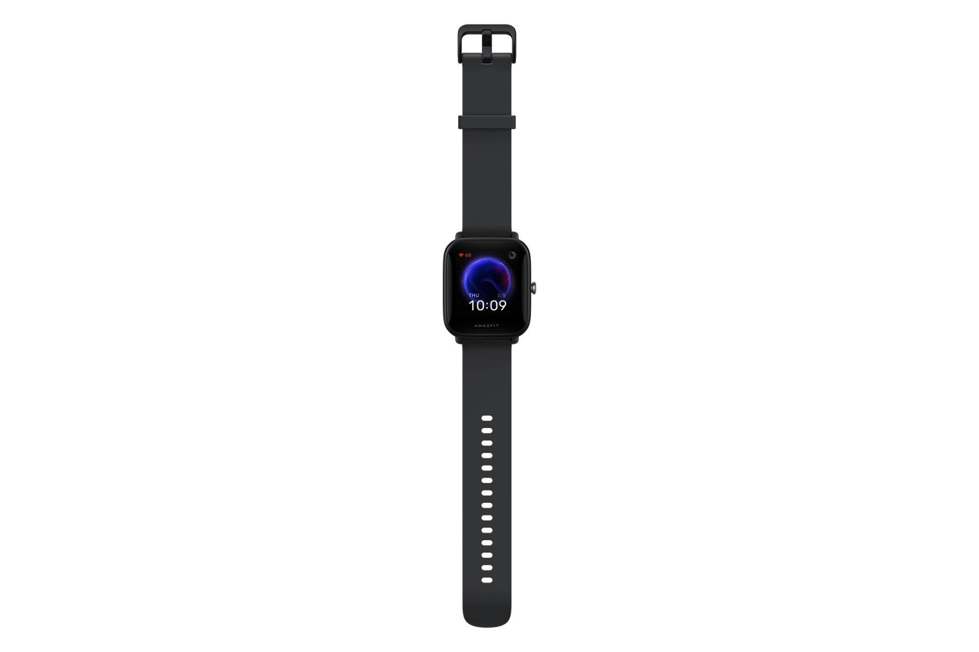نمای روبرو اسمارت واچ امیزفیت بیپ یو پرو Amazfit Bip U Pro مشکی