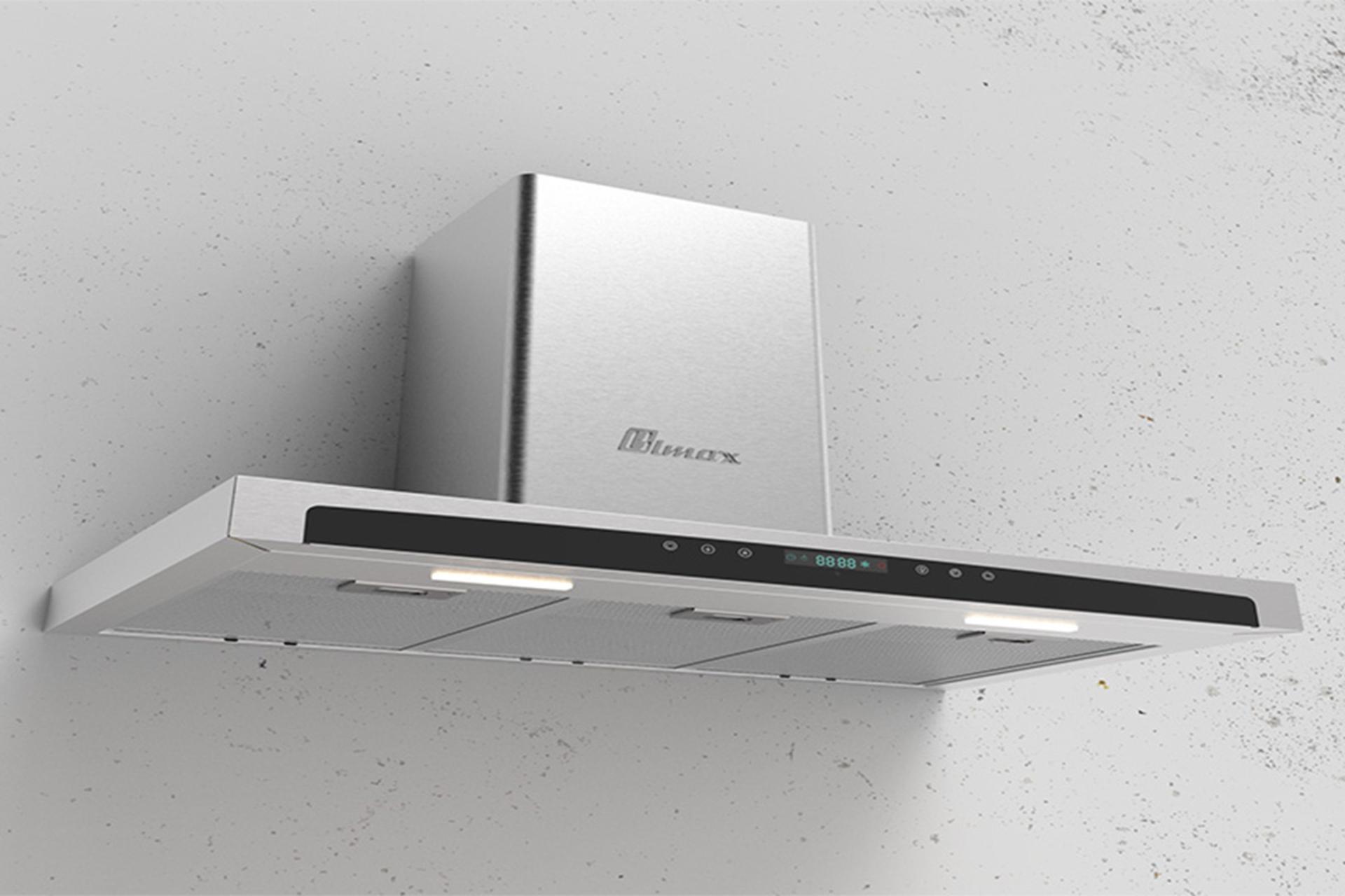 هود شومینه ای بیمکث مدل bimax-2018-90 نمای جلو