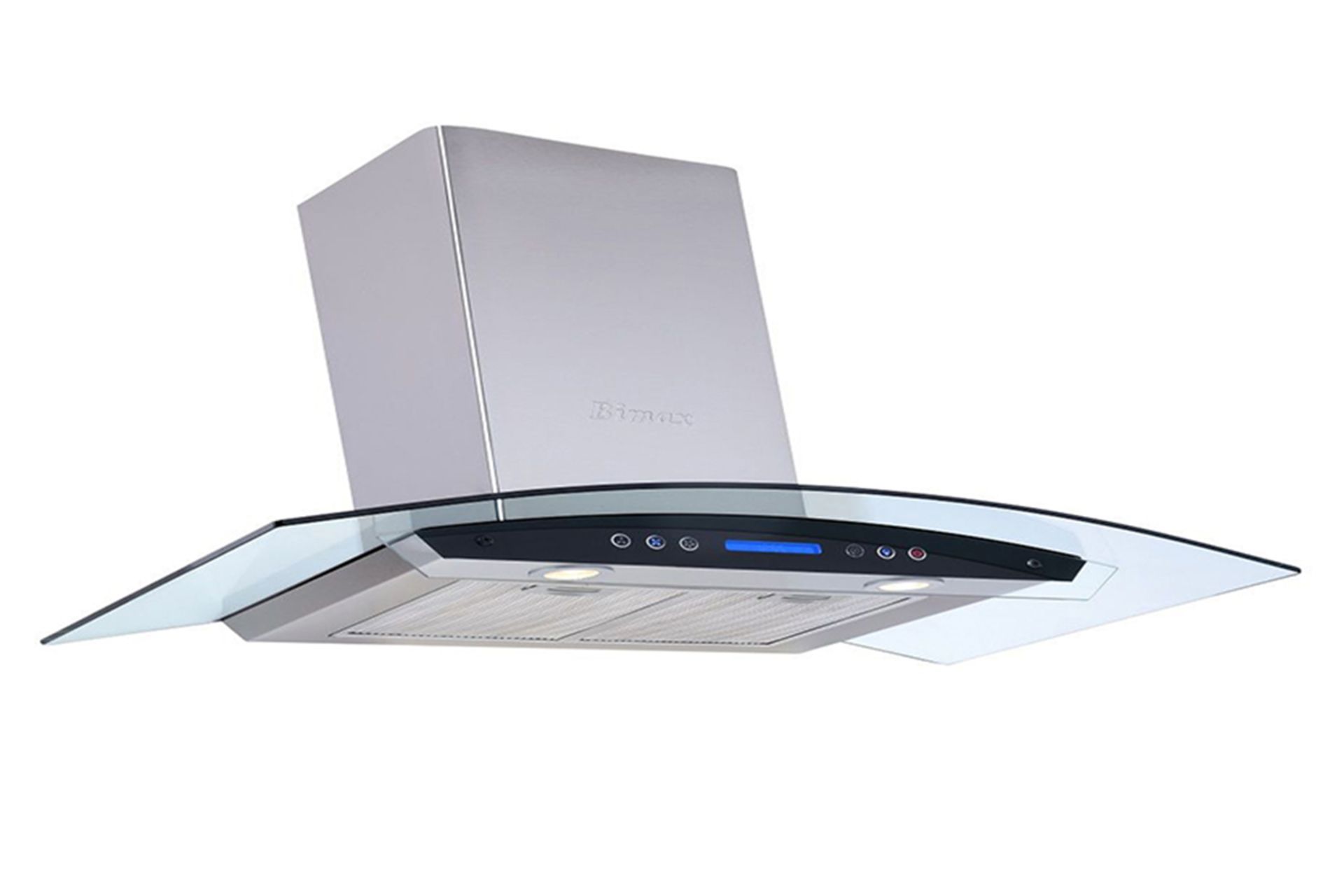 هود شومینه ای بیمکث مدل bimax-2010-90 silver  نمای جلو