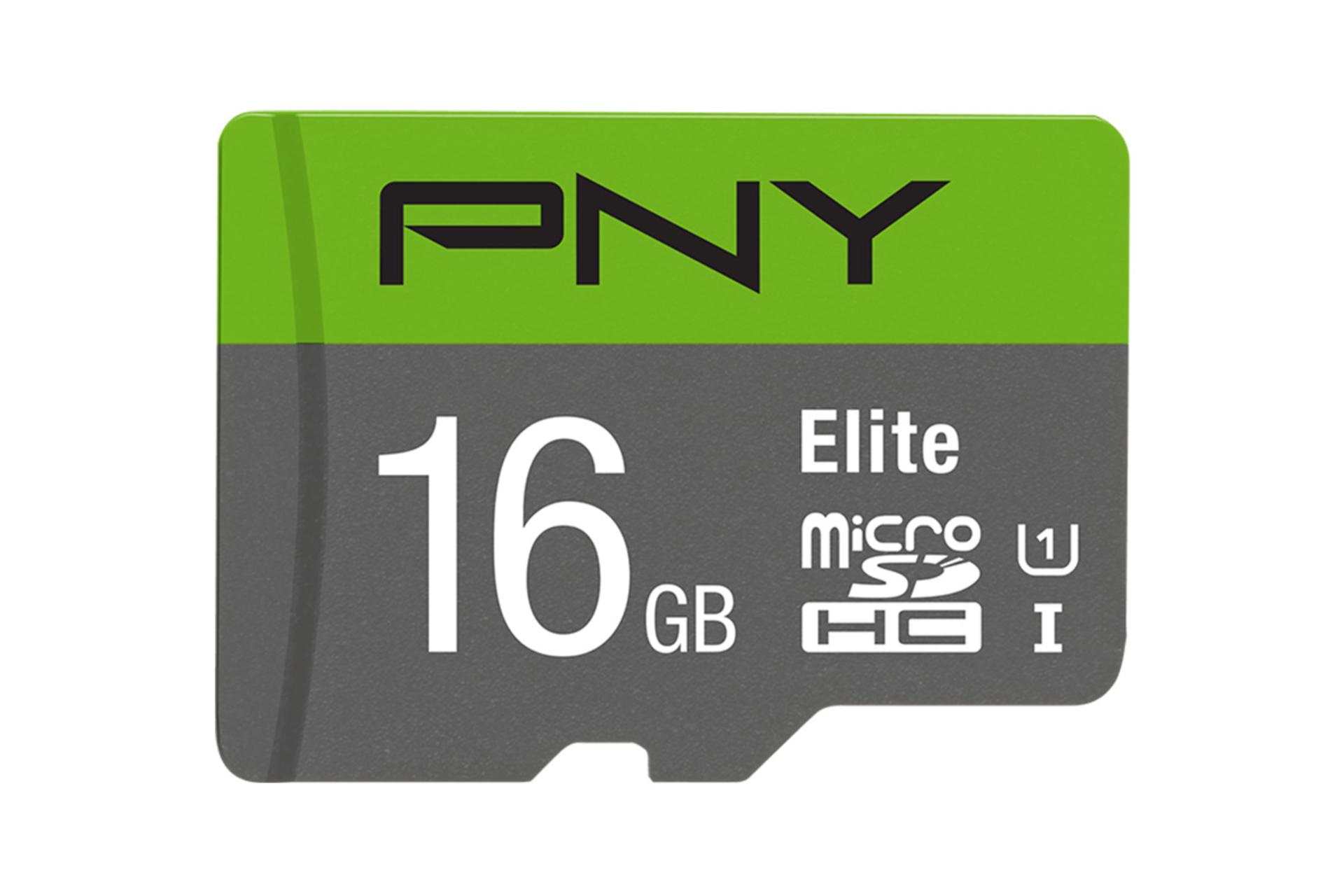 کارت حافظه پی ان وای PNY Elite microSDHC Class 10 UHS-I U1 16GB