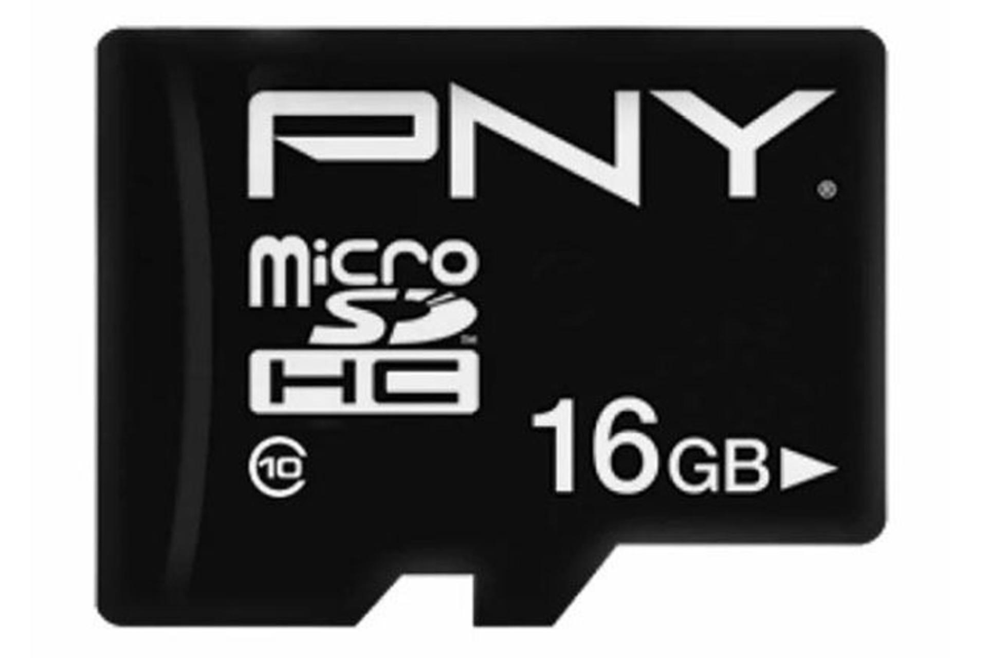 کارت حافظه پی ان وای microSDXC ظرفیت 16 گیگابایت مدل Performance Plus کلاس 10