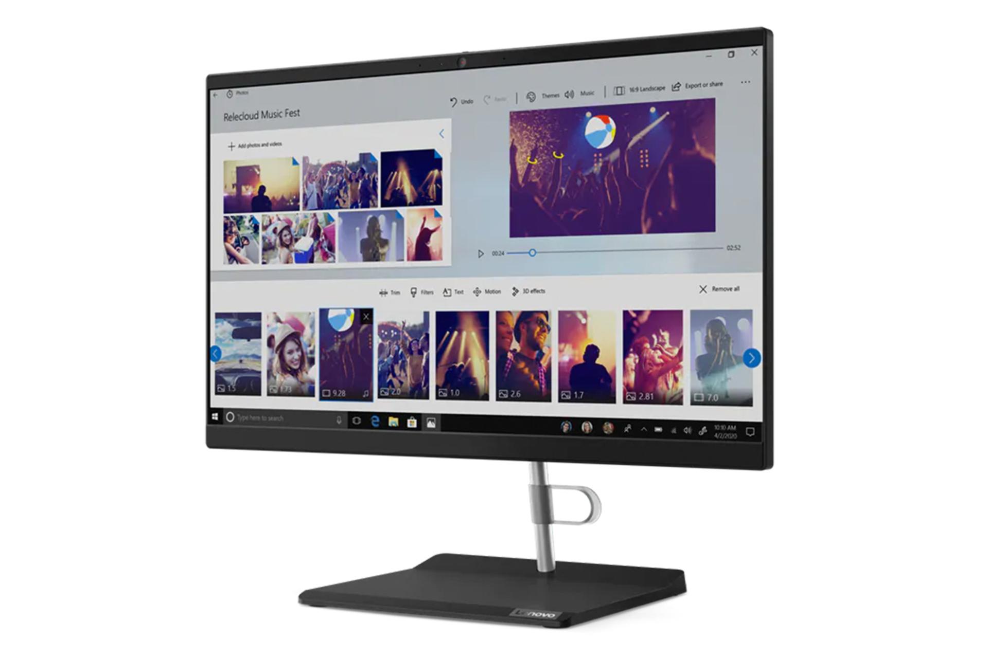 نمای نیمرخ کامپیوتر آل این وان All in One Lenovo V50a
