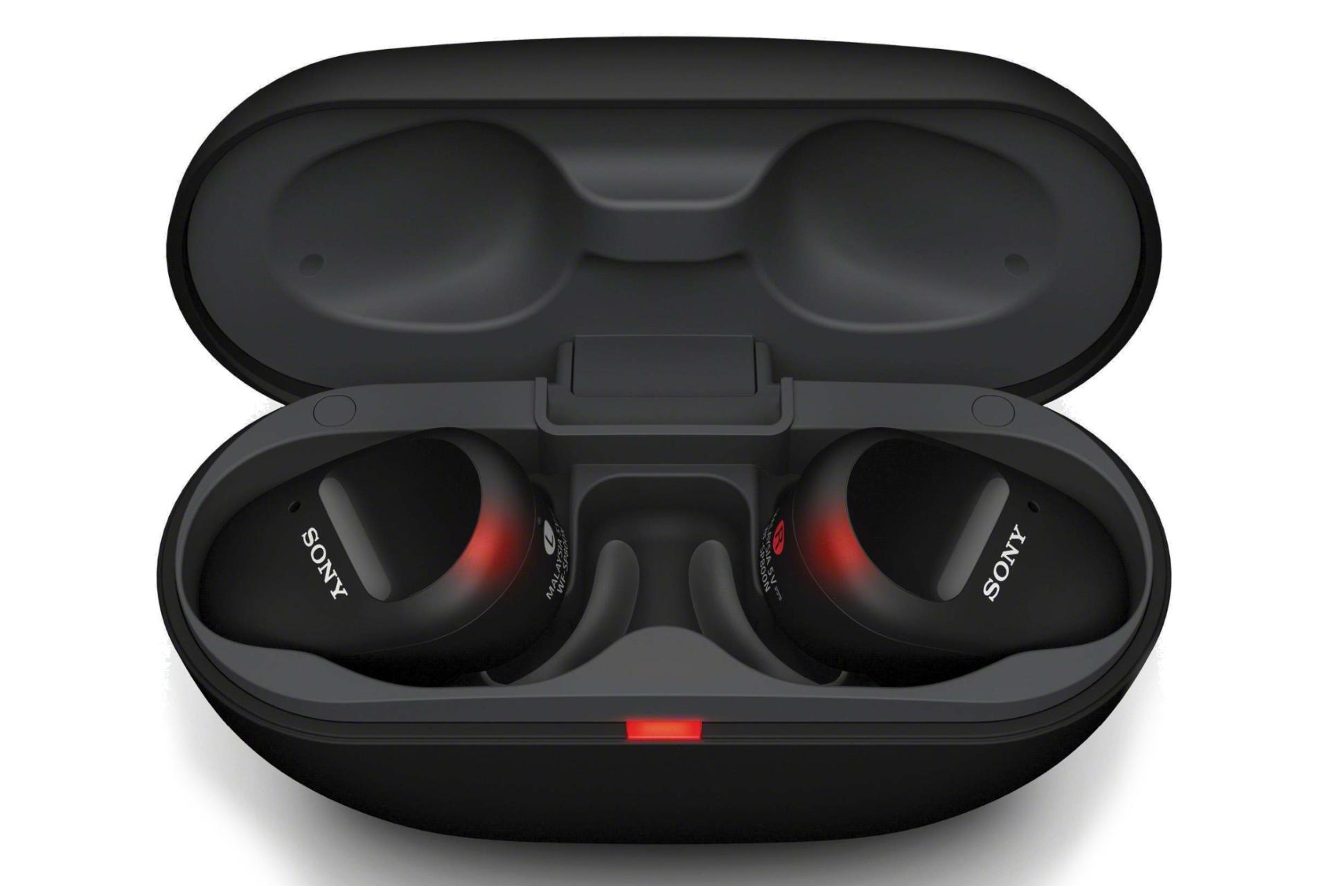 محفظه شارژ ایرباد بی سیم سونی Sony WF-SP800N مشکی