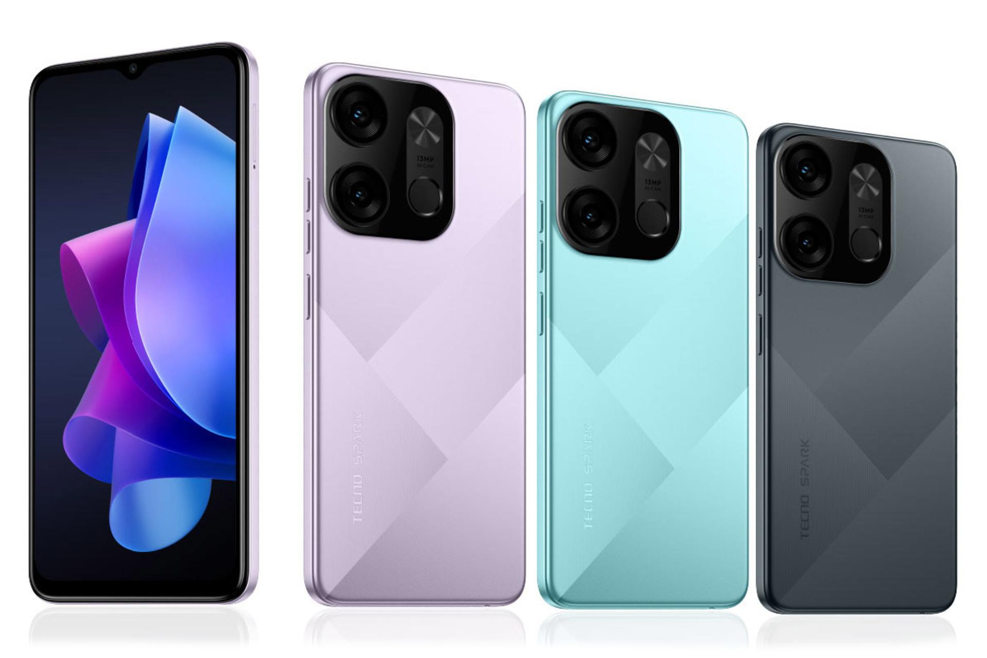 رنگ های مختلف Tecno Spark Go 2023 / گوشی موبایل اسپارک Go تکنو نسخه 2023