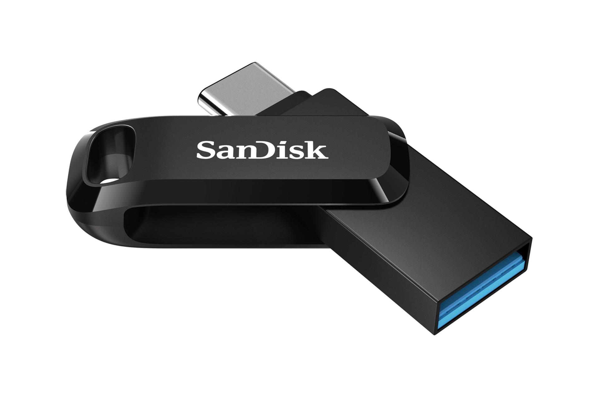 نمای چپ فلش مموری سن دیسک SanDisk Ultra Dual Drive Go USB Type-C