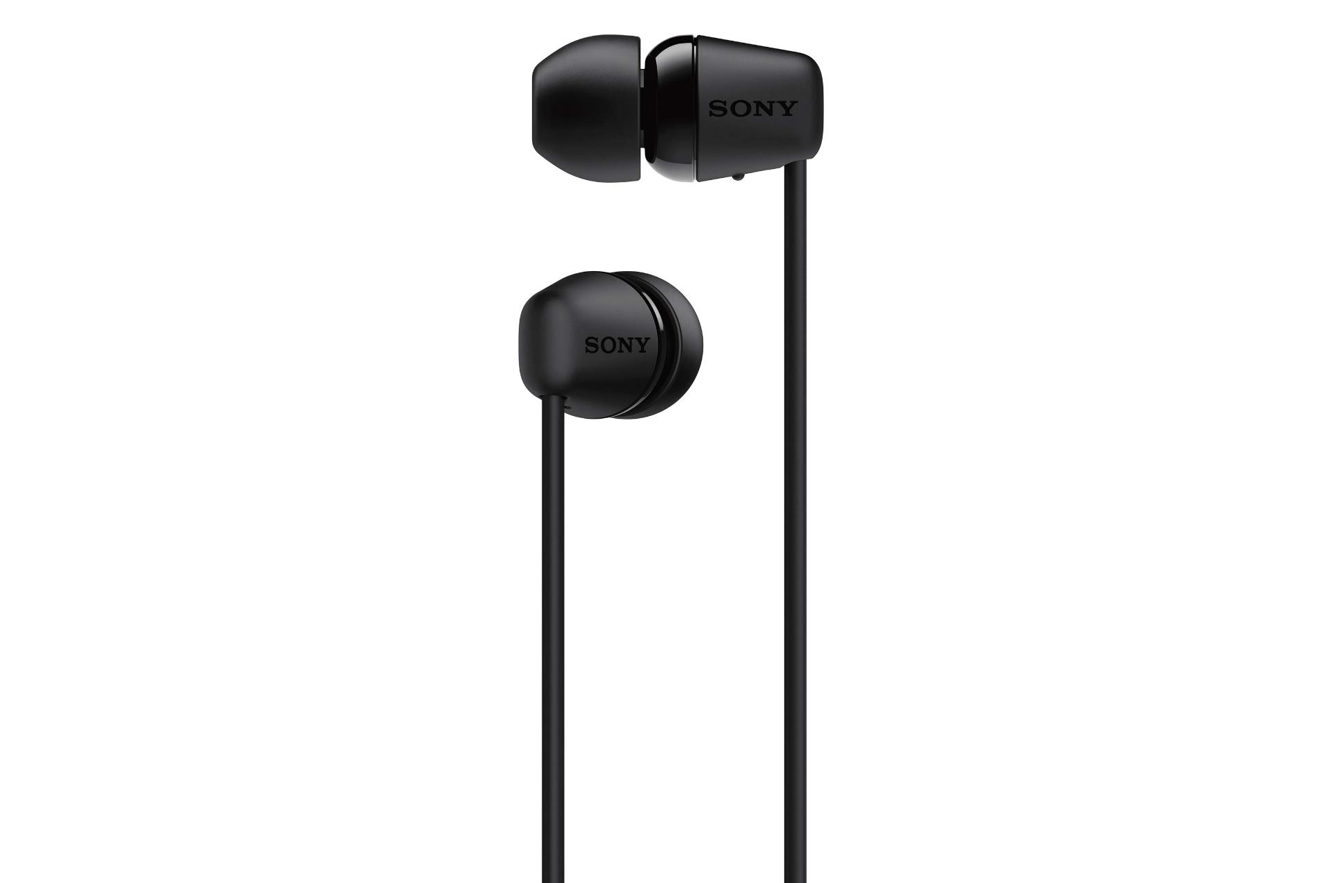 نمای جانبی هدفون بی سیم سونی Sony WI-C200 مشکی