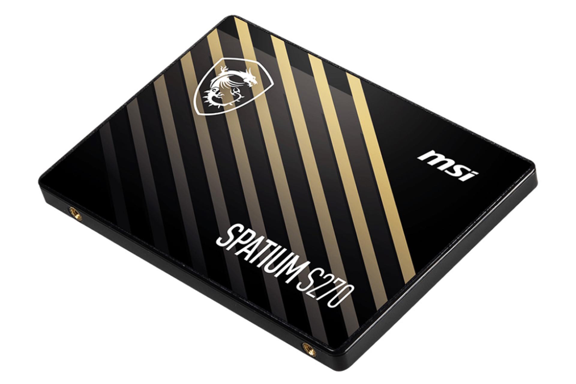 نمای جانبی SSD ام اس آی SPATIUM S270 SATA 2.5 Inch ظرفیت 480 گیگابایت