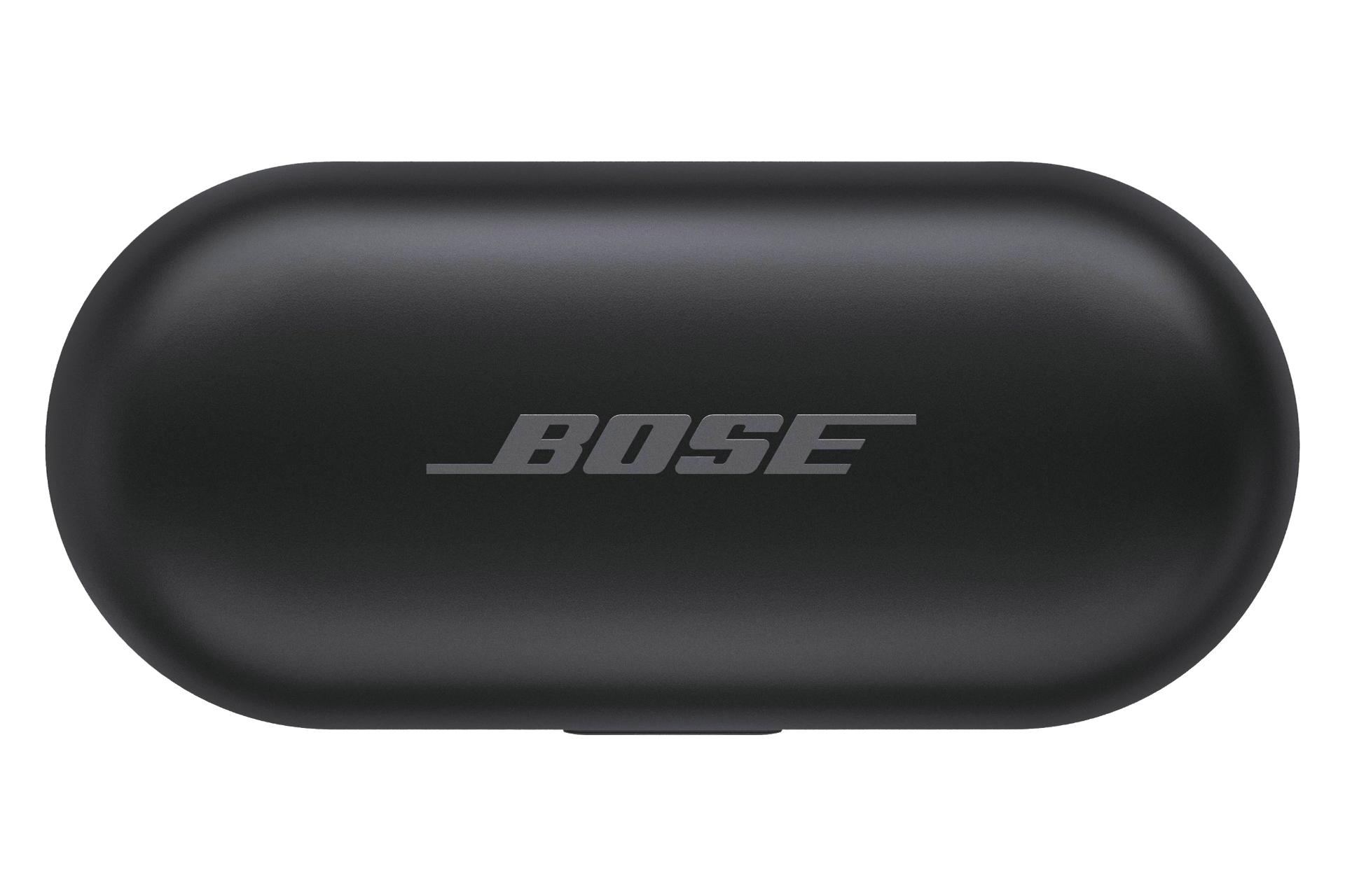 نمای بالا محفظه شارژ ایرباد بی سیم بوز Bose Sport Earbuds مشکی