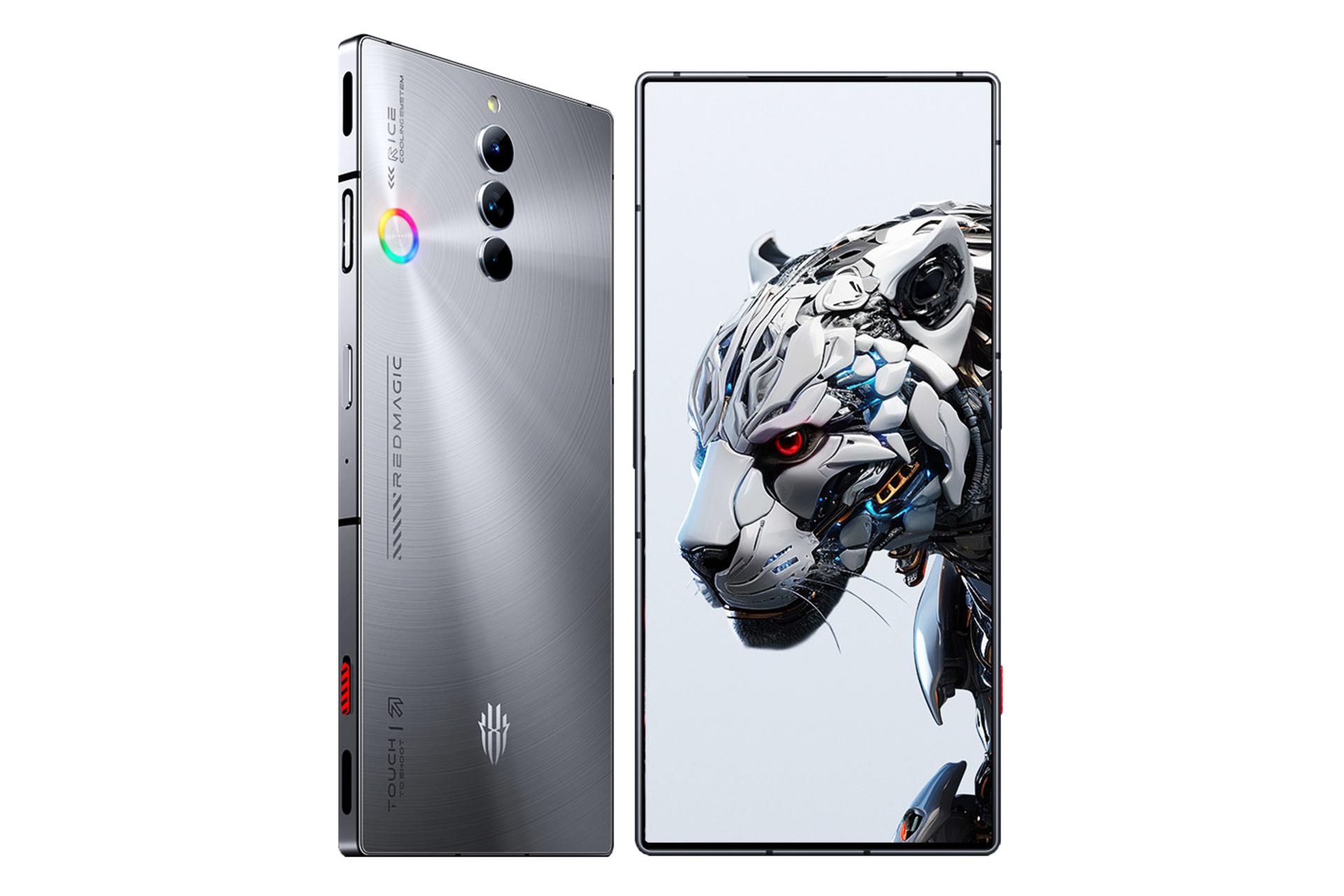 گوشی موبایل نوبیا رد مجیک 8S پرو زد تی ای / ZTE nubia Red Magic 8S Pro نقره ای