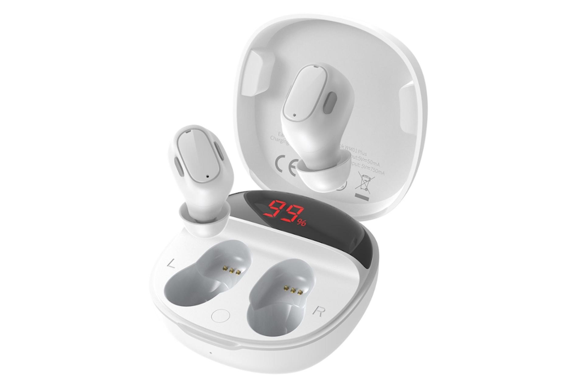 هدفون بی سیم باسئوس Baseus Encok WM01 Plus سفید