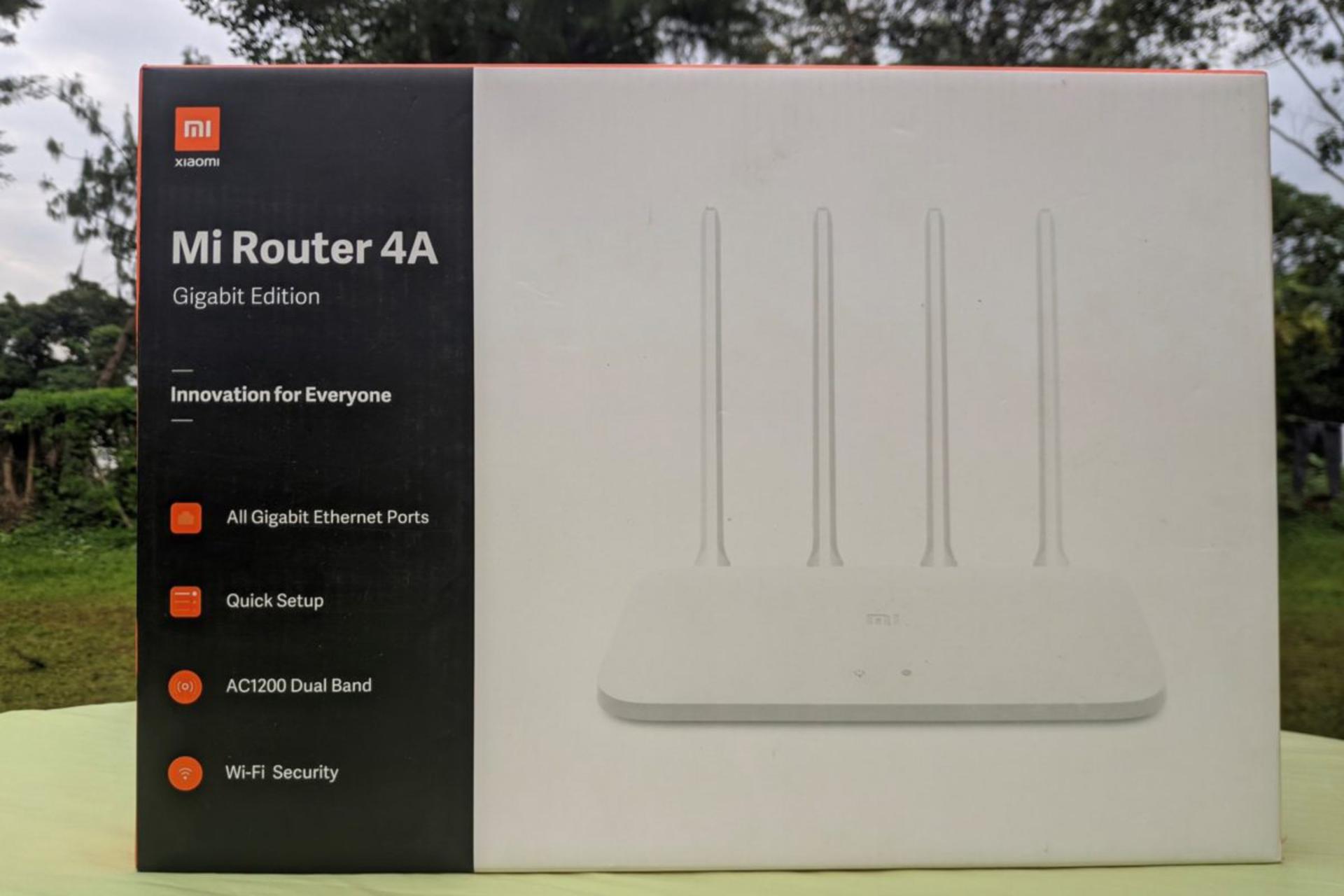 مرجع متخصصين ايران جعبه روتر شيائومي Xiaomi Mi Router 4A Gigabit Edition