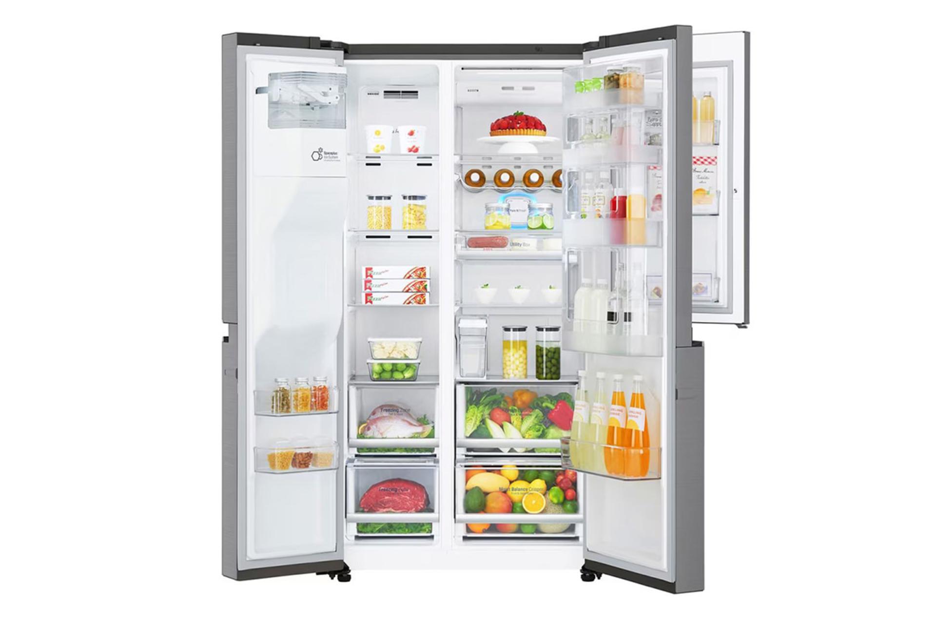 یخچال فریزر ال جی LG GCJ-267 نمای داخل