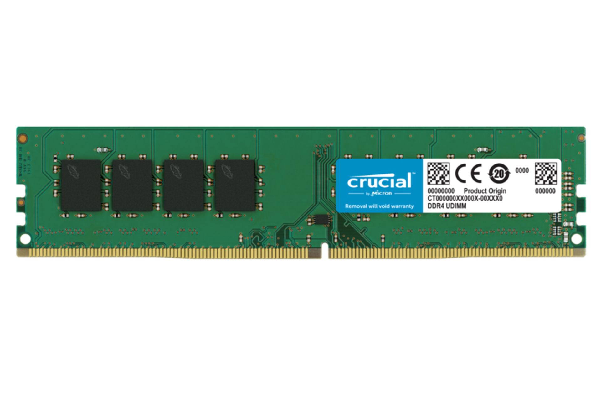 نمای جلو کروشیال CT32G4DFD832A ظرفیت 32 گیگابایت از نوع DDR4-3200