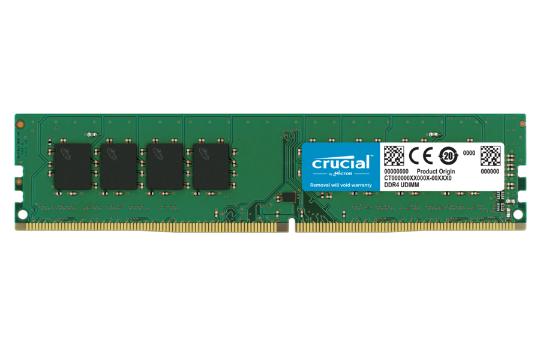 نمای جلو کروشیال CT32G4DFD832A ظرفیت 32 گیگابایت از نوع DDR4-3200