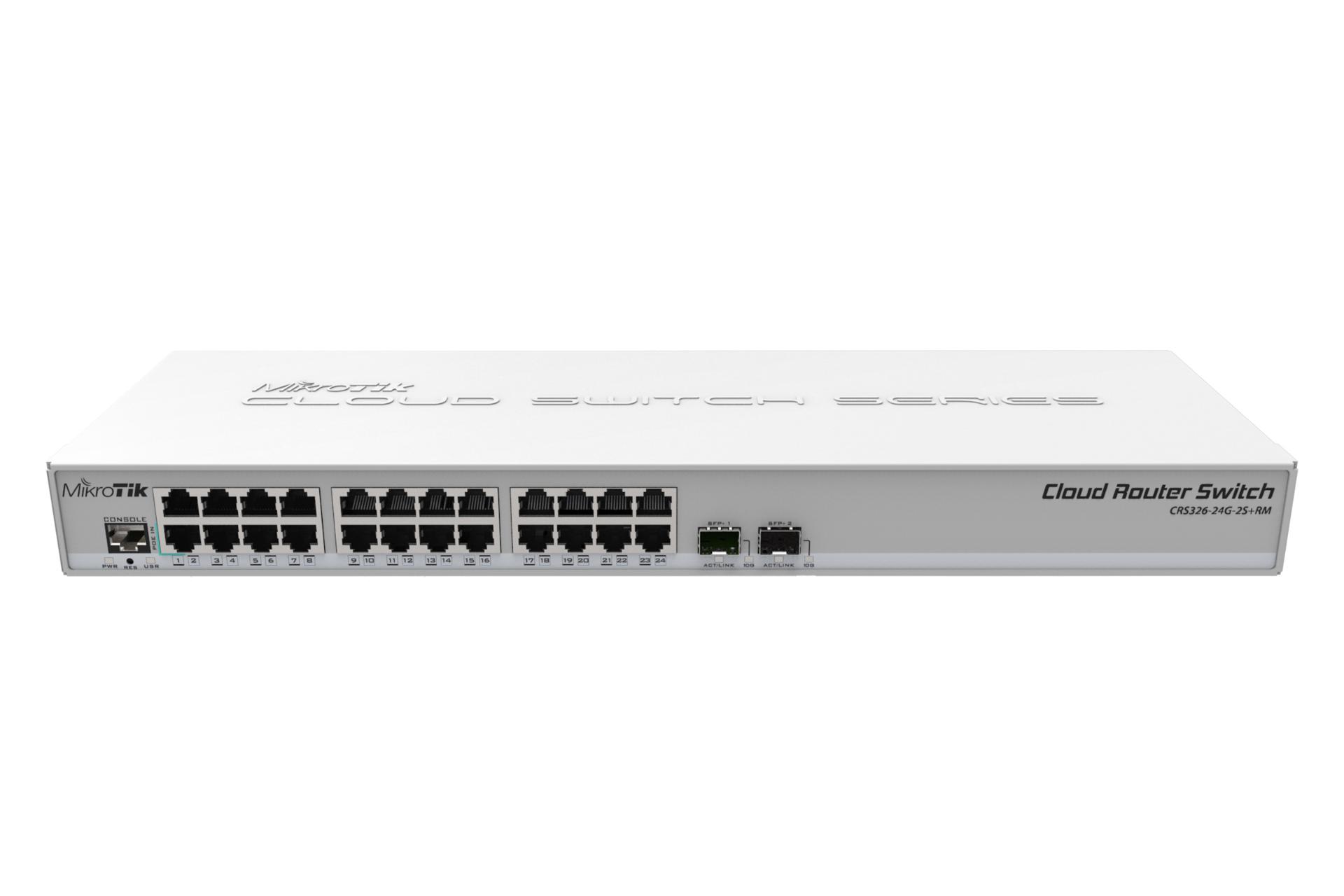 مرجع متخصصين ايران روتر ميكروتيك MikroTik CRS326-24G-2S+RM