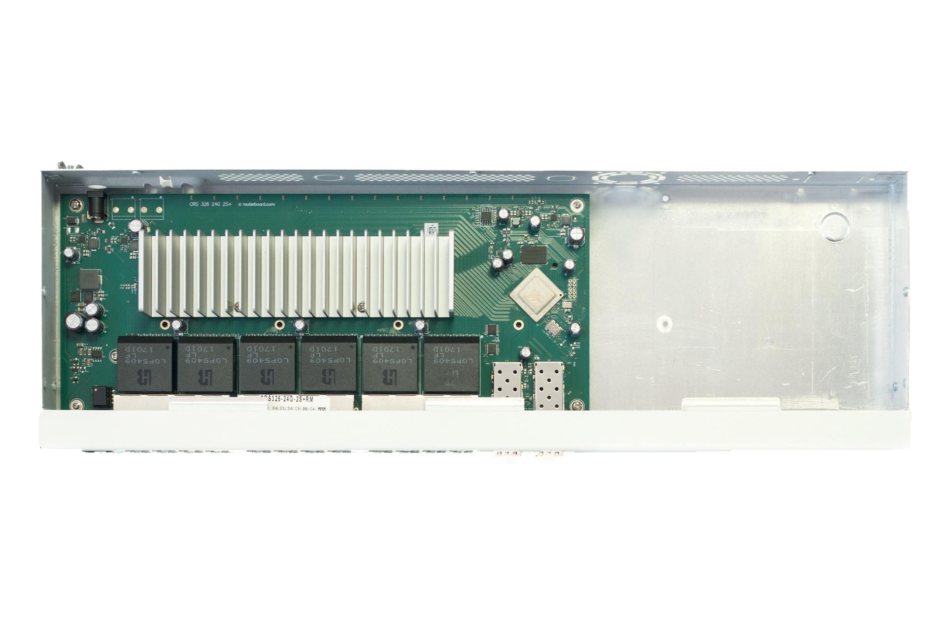 نمای داخلی روتر میکروتیک MikroTik CRS326-24G-2S+RM