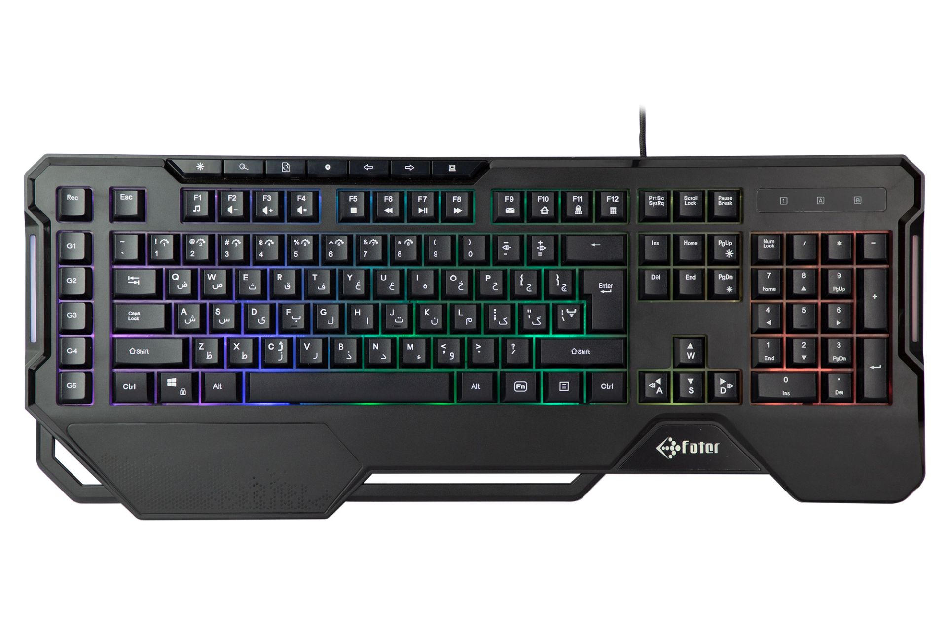 کیبورد فاطر FATER KCR-7000B نمای بالا